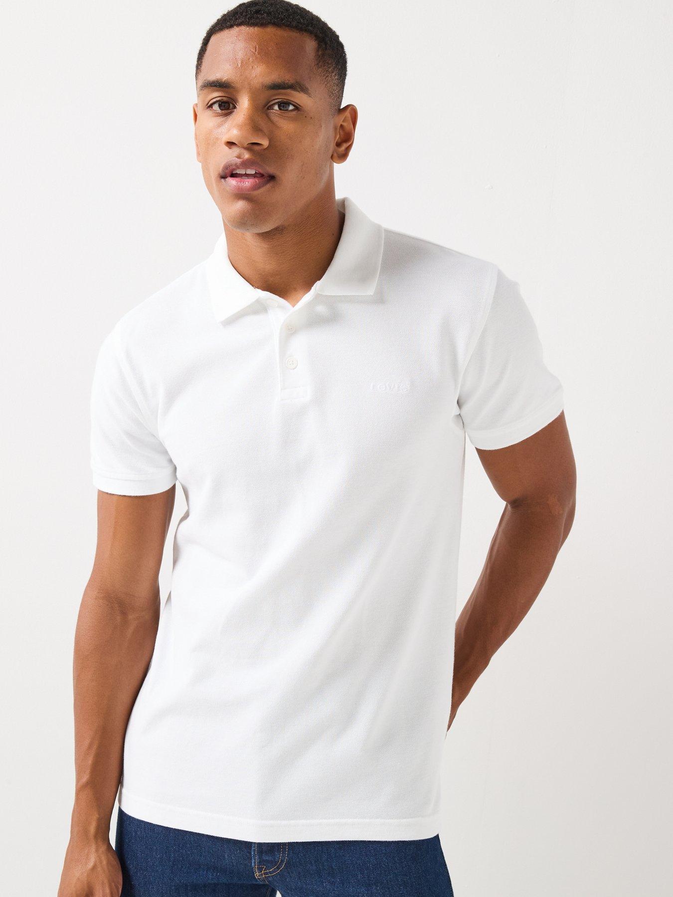 Levi's Levi's Housemark Pique Short Sleeve Polo Shirt - White