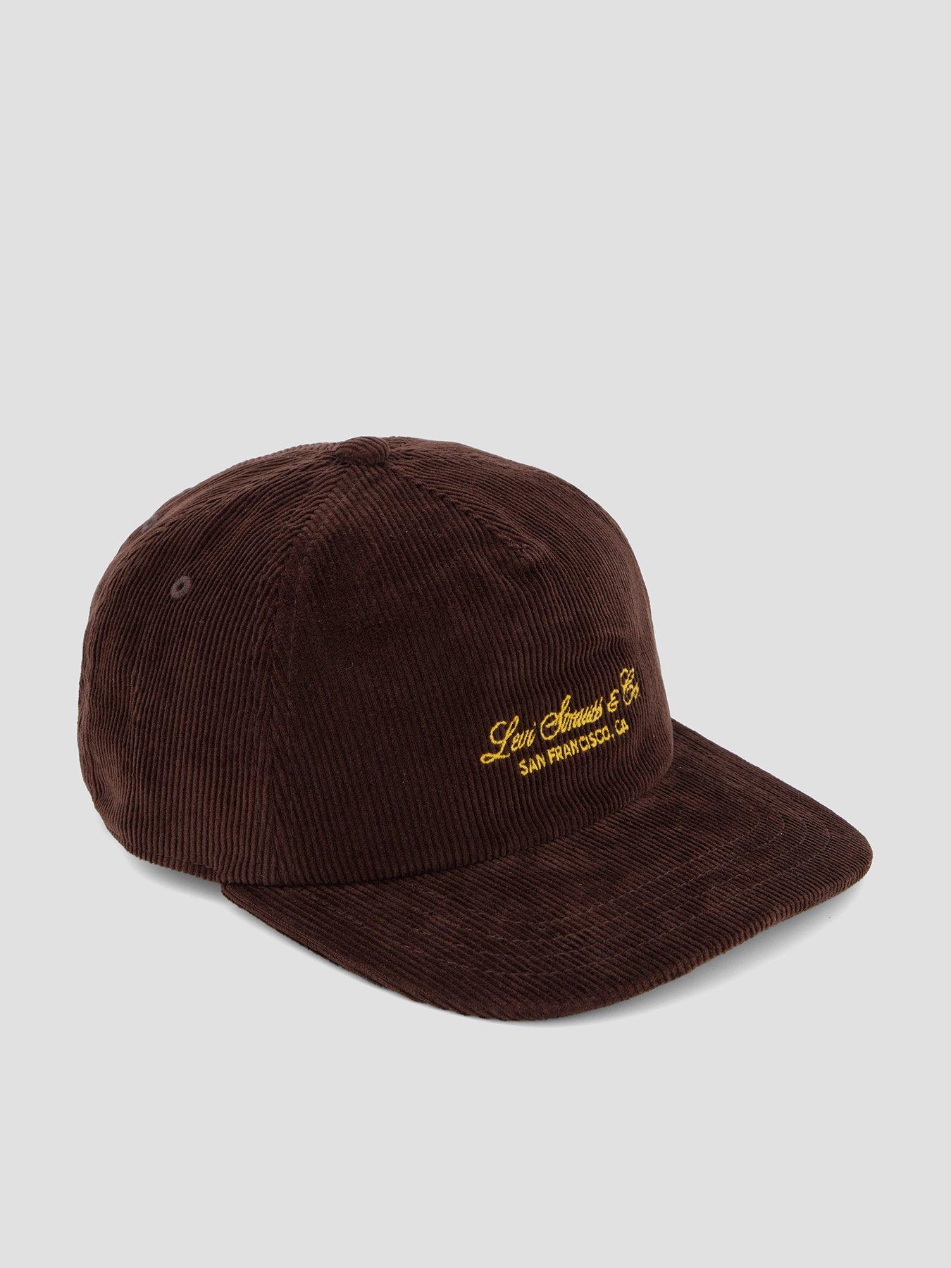 Image 1 of 4 of Levi's Lakeshore Corduroy Trucker Cap - Brown