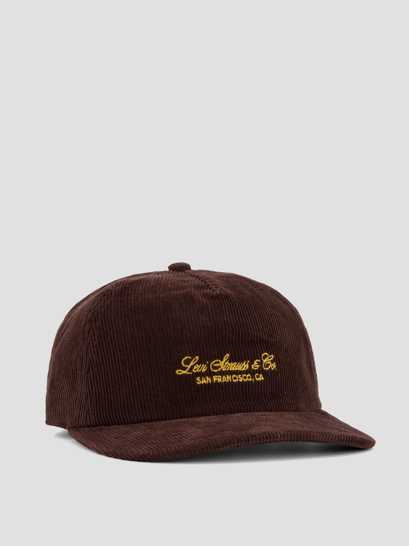 Image 3 of 4 of Levi's Lakeshore Corduroy Trucker Cap - Brown