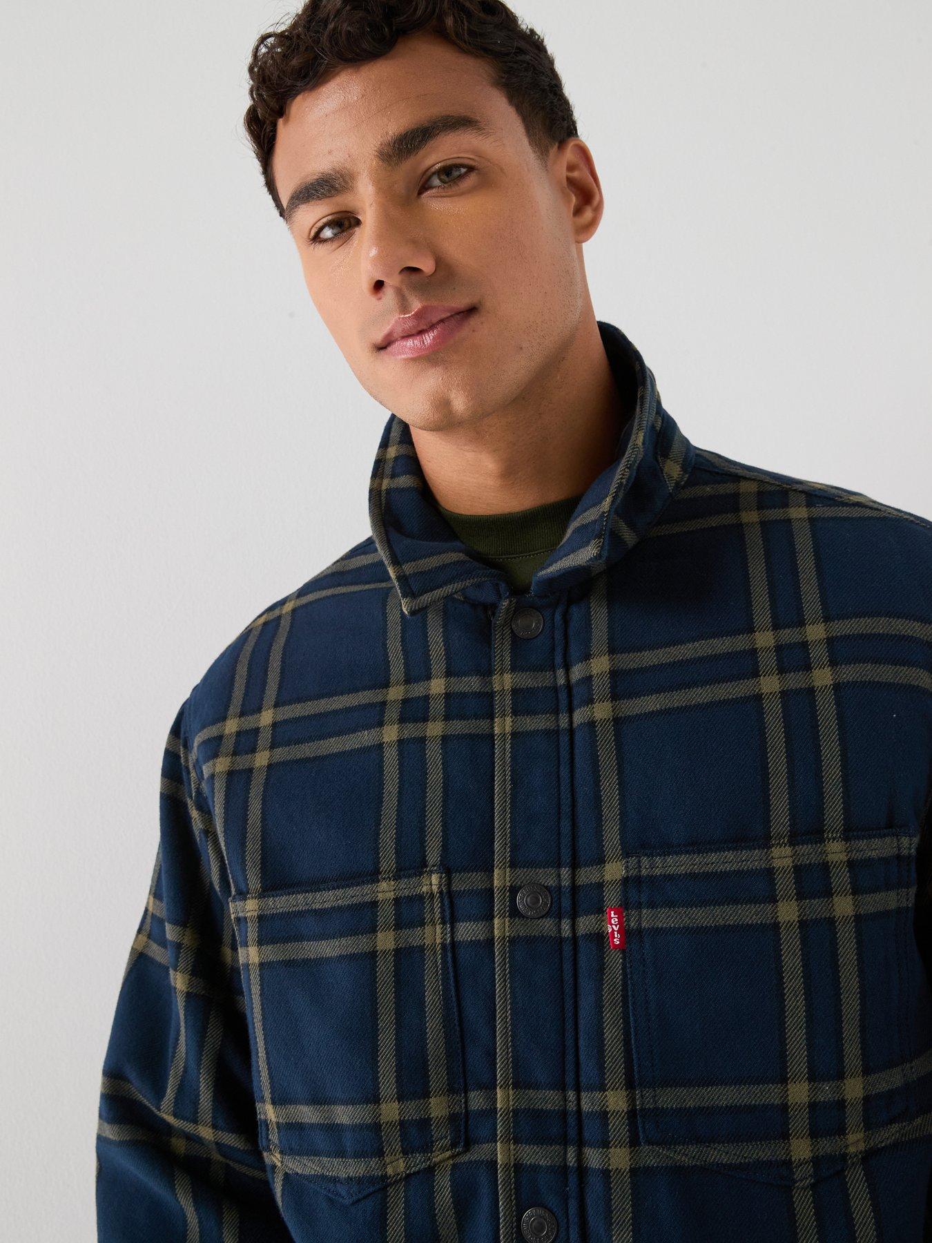Image 4 of 5 of Levi's Men's Crowley Check Flannel Overshirt - Multi