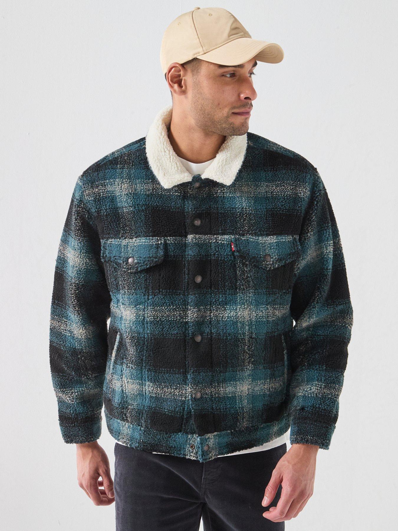Image 1 of 6 of Levi's Men's Sherpa Fleece Trucker Jacket - Multi