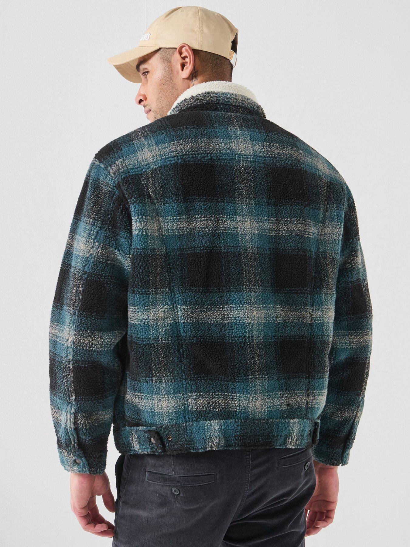 Image 2 of 6 of Levi's Men's Sherpa Fleece Trucker Jacket - Multi