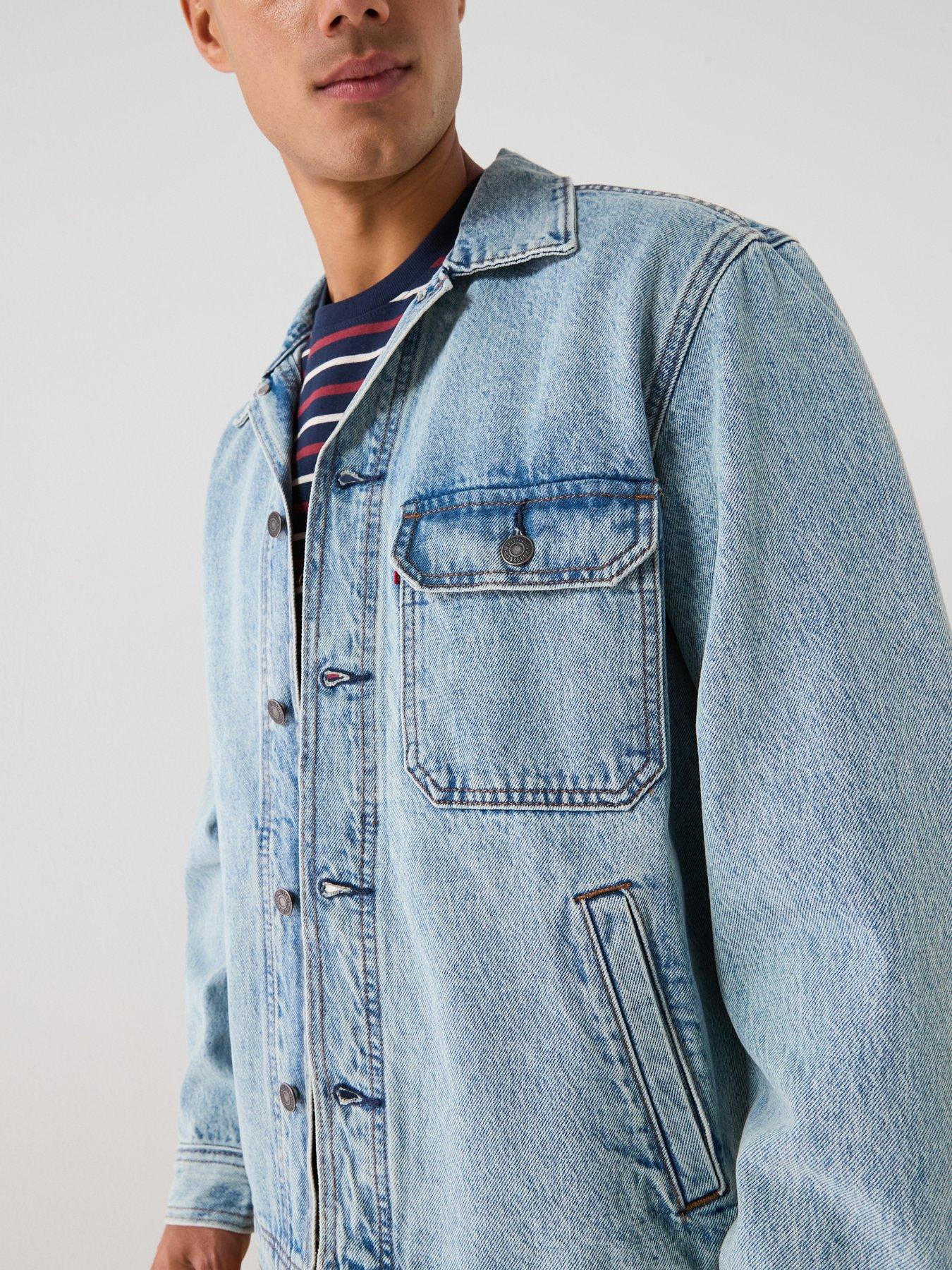 Image 4 of 6 of Levi's Men's Walnut Springs Trucker Jacket - Light Blue