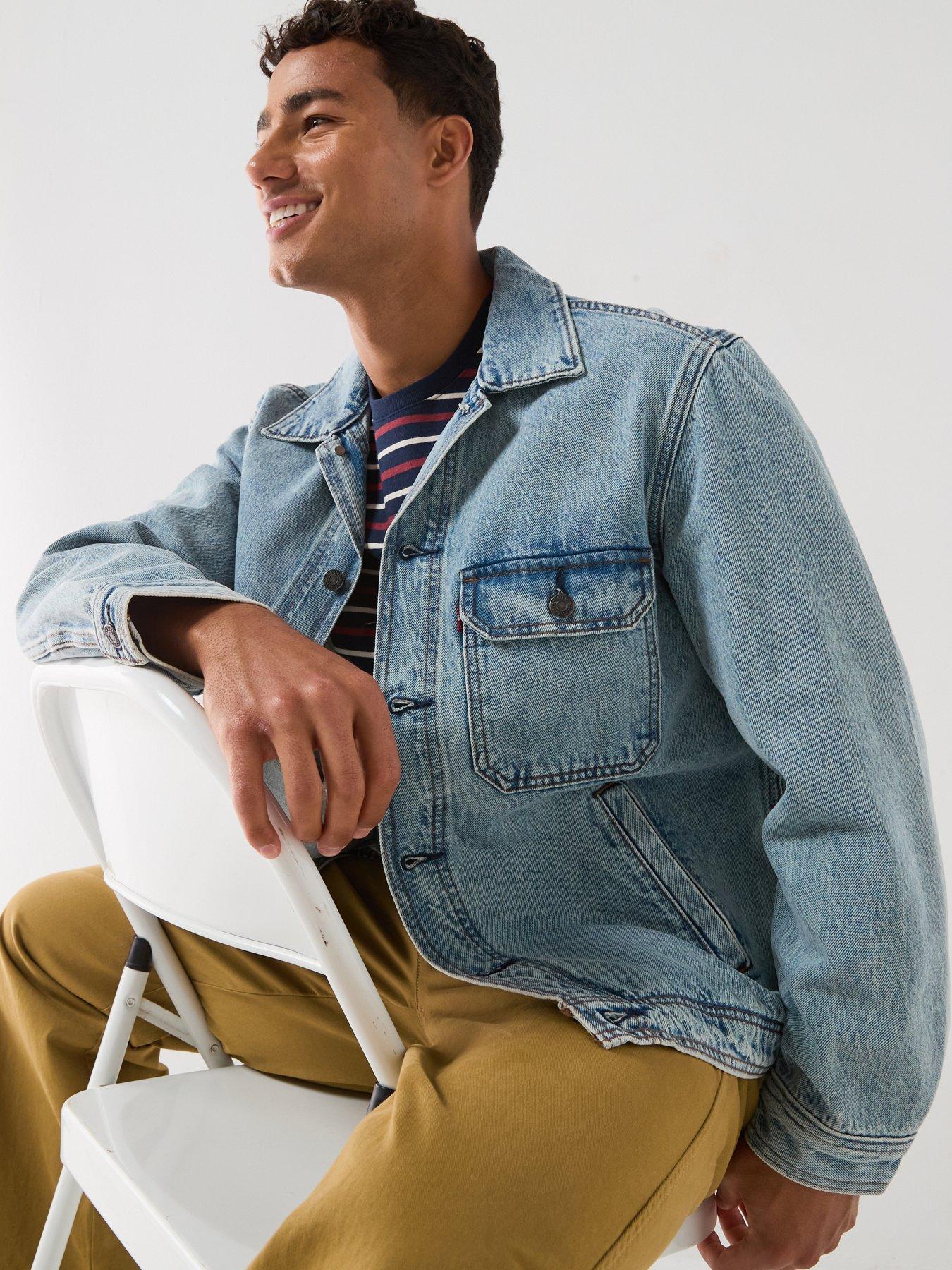 Image 5 of 6 of Levi's Men's Walnut Springs Trucker Jacket - Light Blue