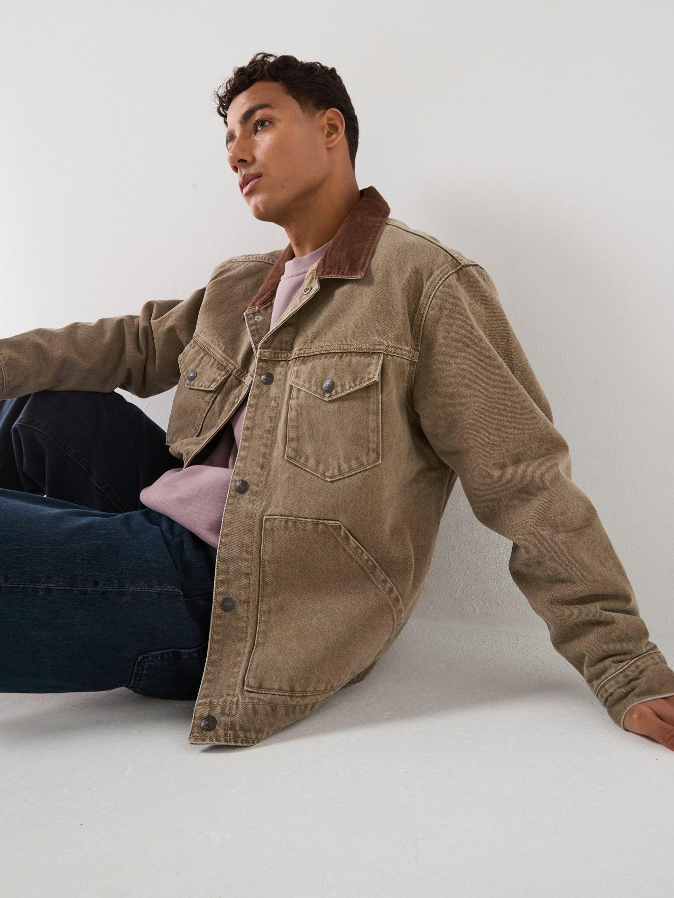 Image 5 of 5 of Levi's Men's Munroe Trucker Jacket - Beige