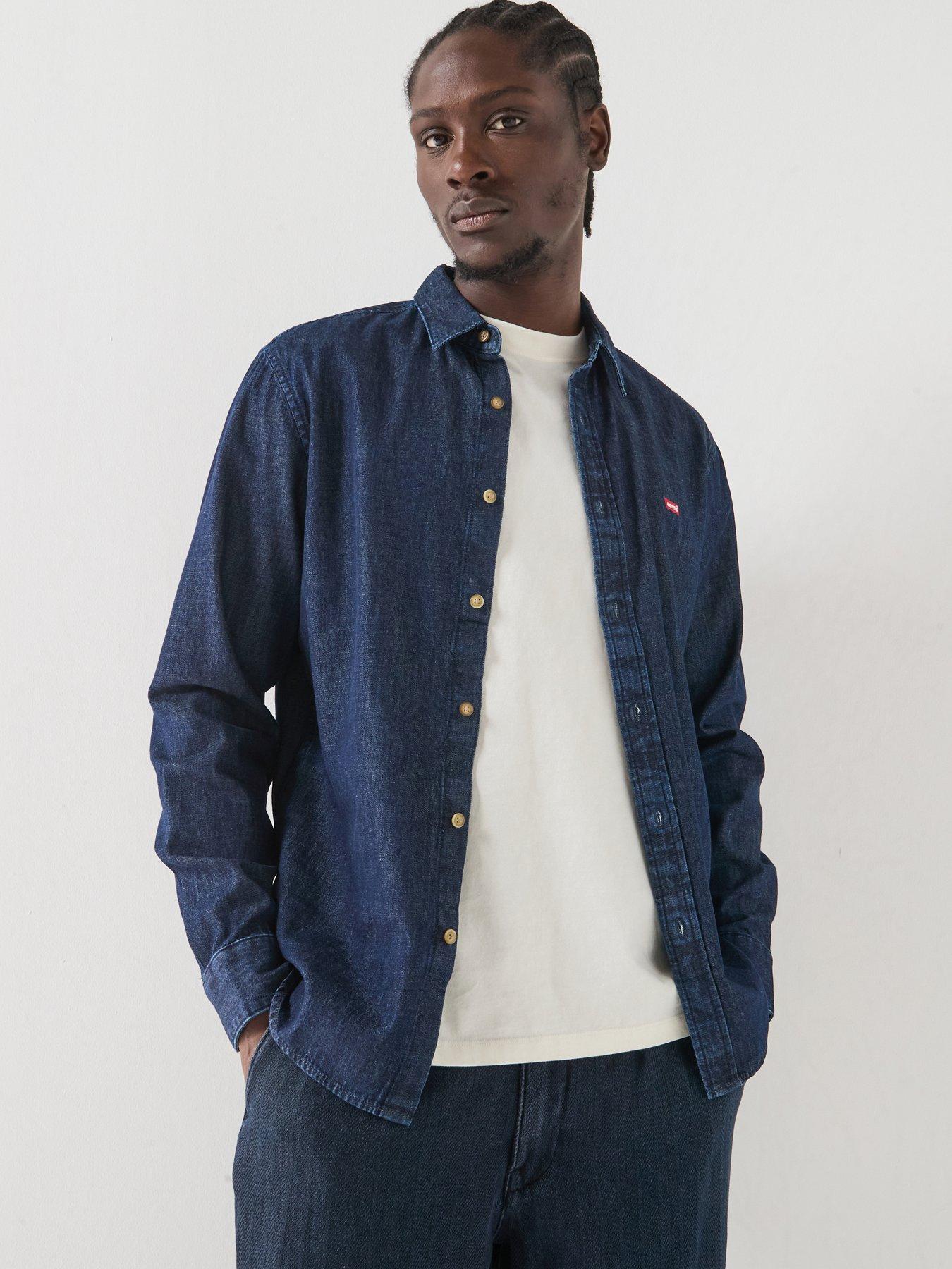 Levi's Battery Housemark Standard Denim Shirt - Dark Blue
