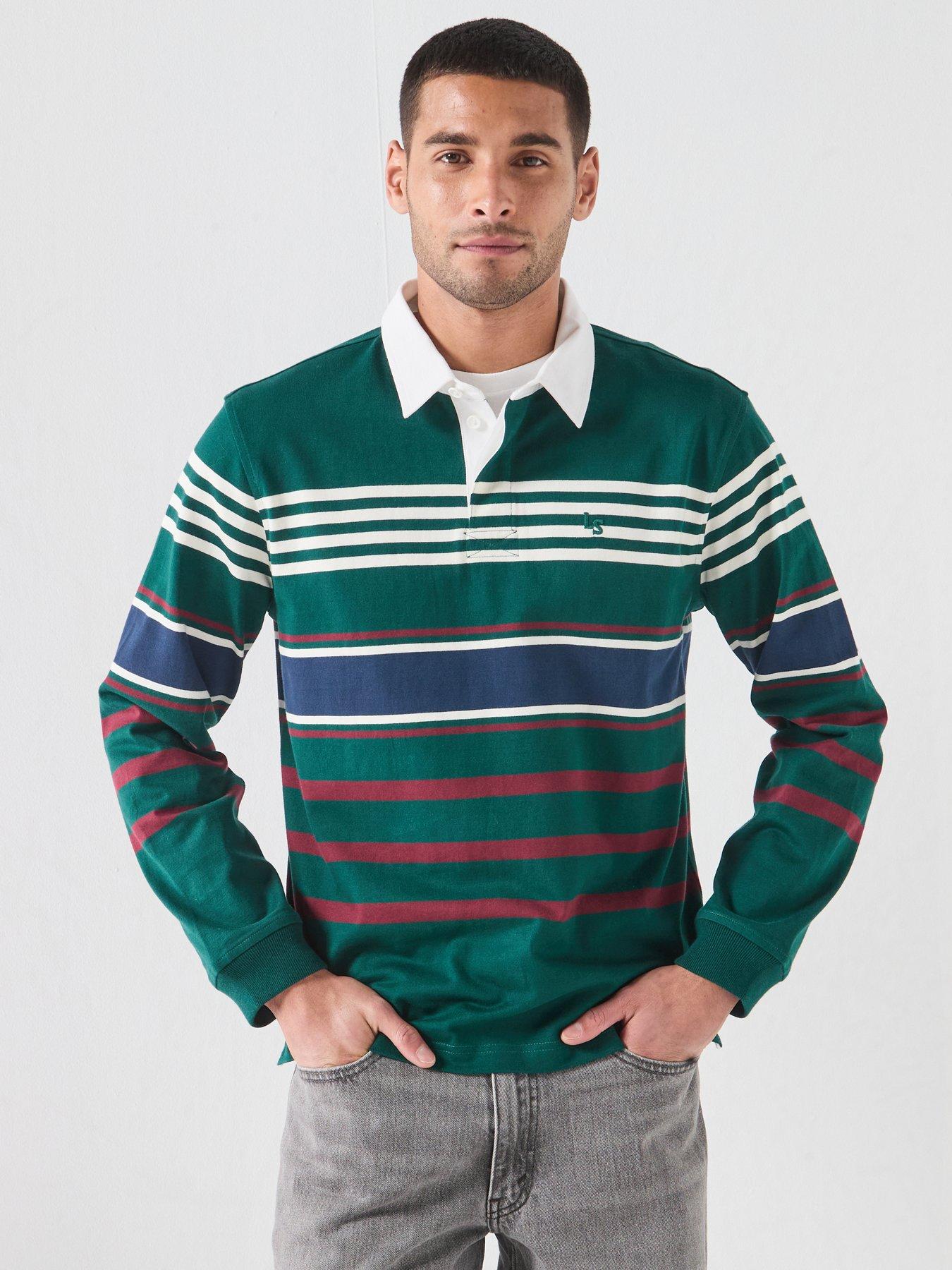 Levi's Men's Union Rugby Long Sleeve Rugby Shirt - Multi