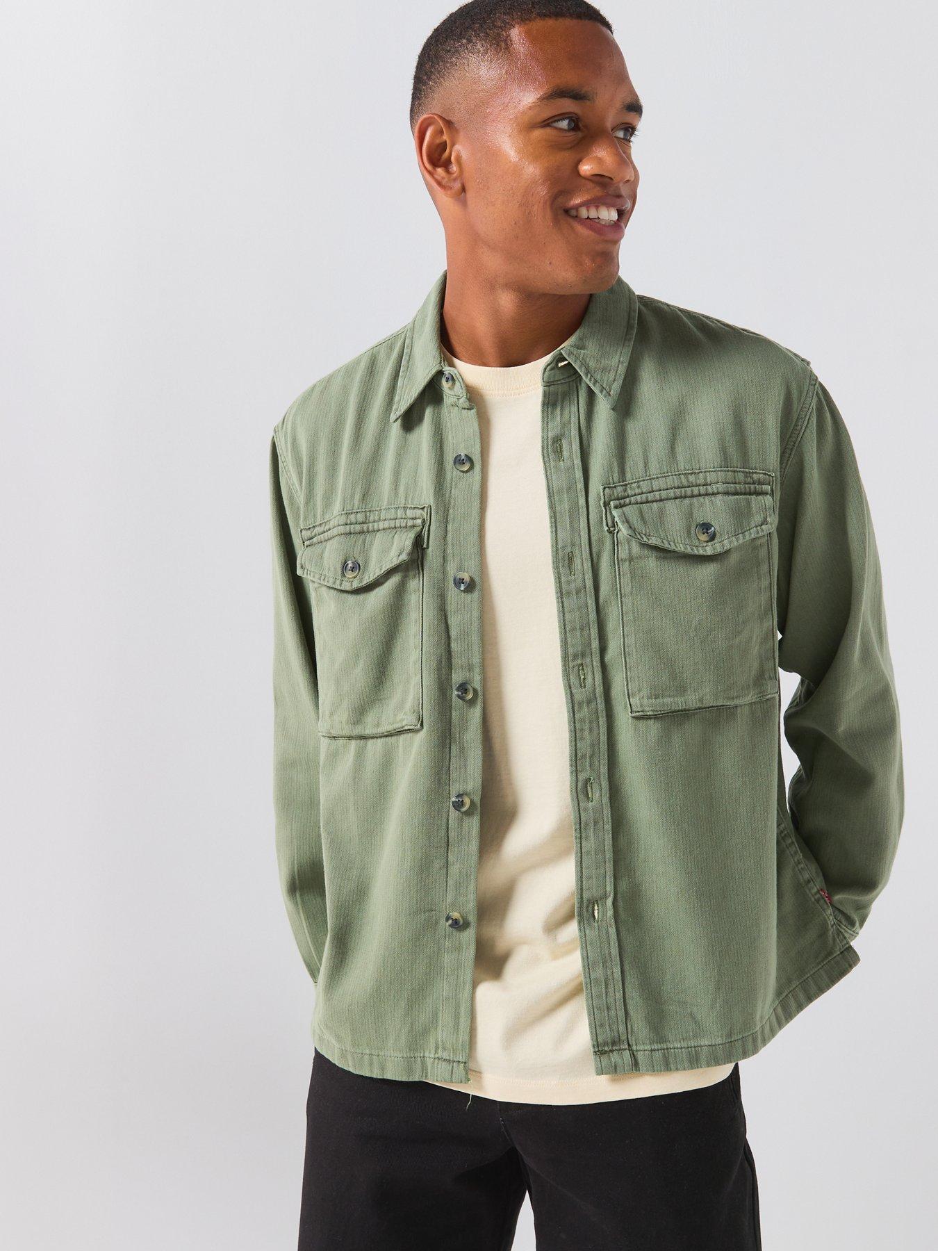 Image 1 of 5 of Levi's Waller Relaxed Fit Denim Shirt - Green