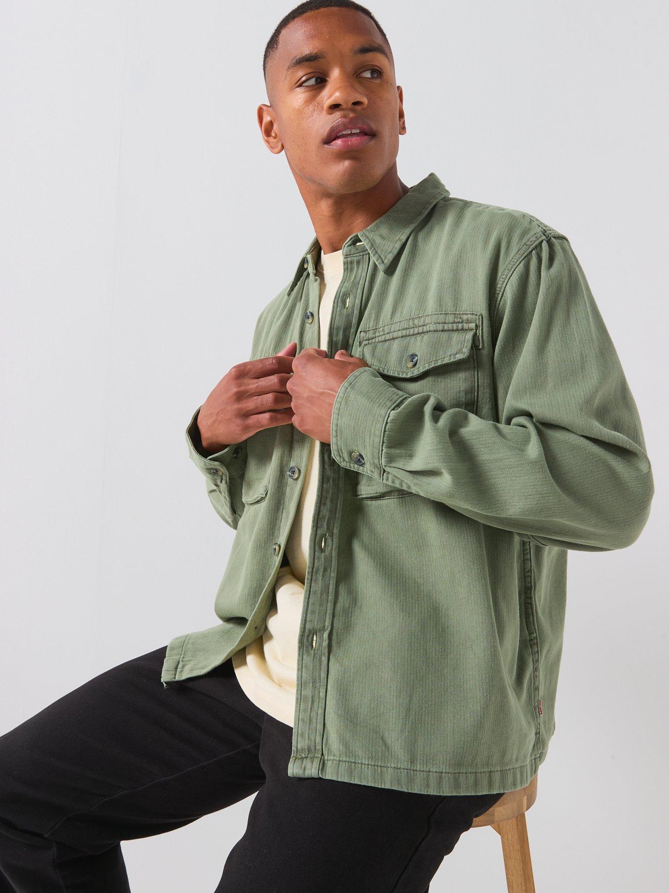 Image 4 of 5 of Levi's Waller Relaxed Fit Denim Shirt - Green