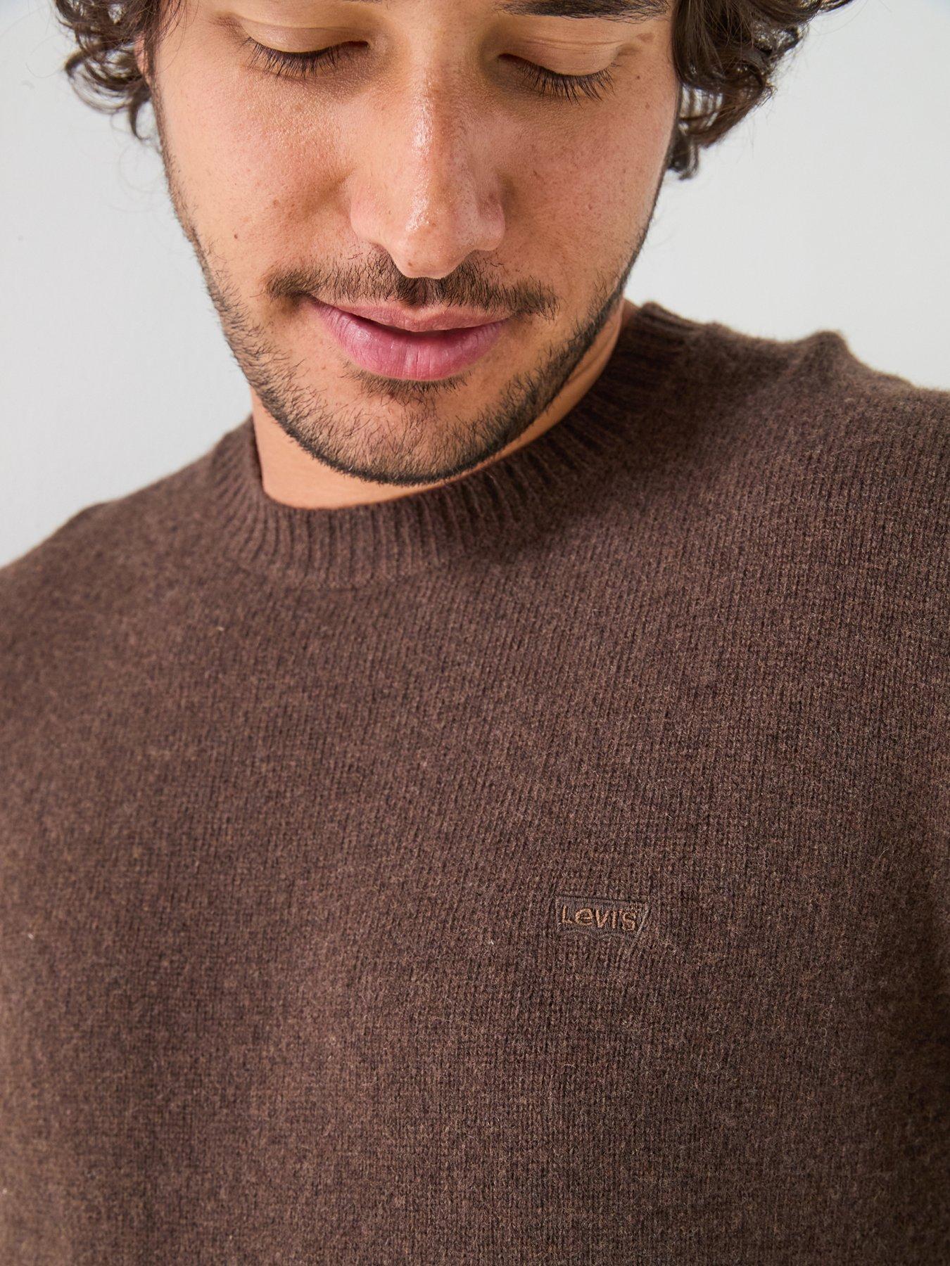 Image 4 of 5 of Levi's Mens Original Housemark Knitted Jumper - Brown