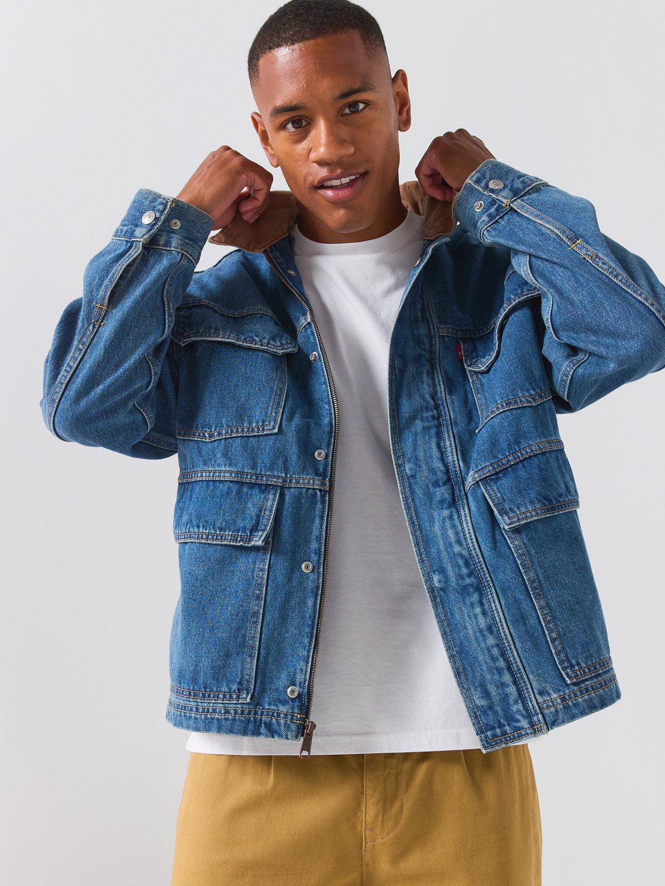 Image 1 of 6 of Levi's Men's East Port Denim Jacket - Dark Blue