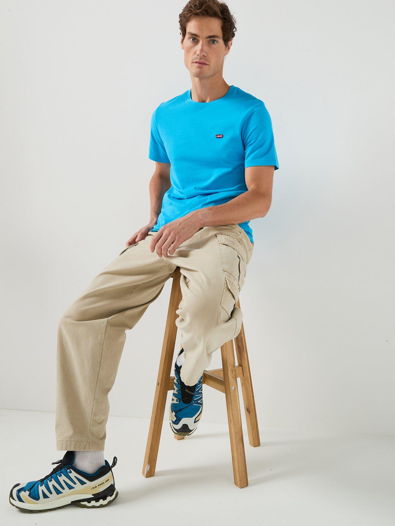 Levi's Original Housemark Logo Short Sleeve T-Shirt - Blue