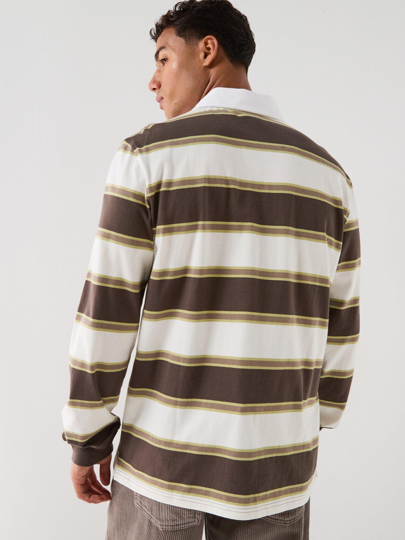 Image 2 of 6 of Levi's Men's Classic Stripe Rugby Long Sleeve Polo Shirt - Multi