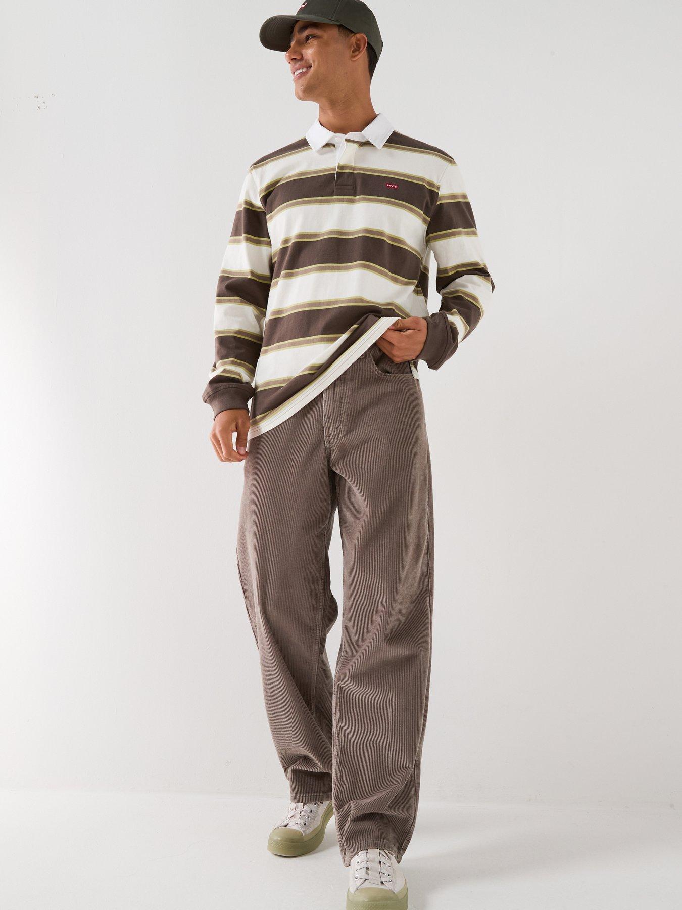 Image 5 of 6 of Levi's Men's Classic Stripe Rugby Long Sleeve Polo Shirt - Multi