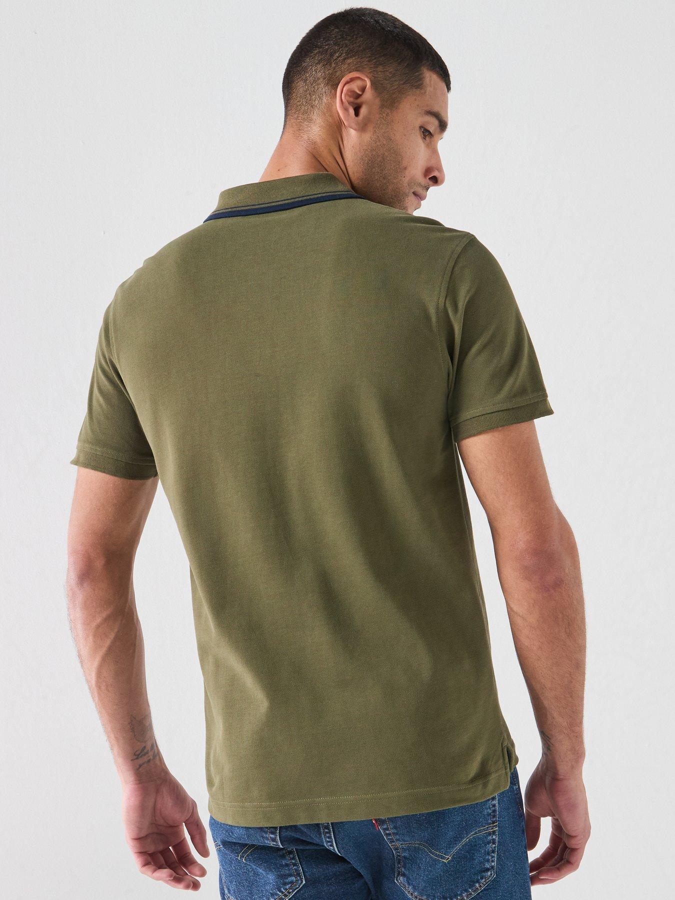 Image 2 of 6 of Levi's Housemark Short Sleeve Polo Shirt - Green