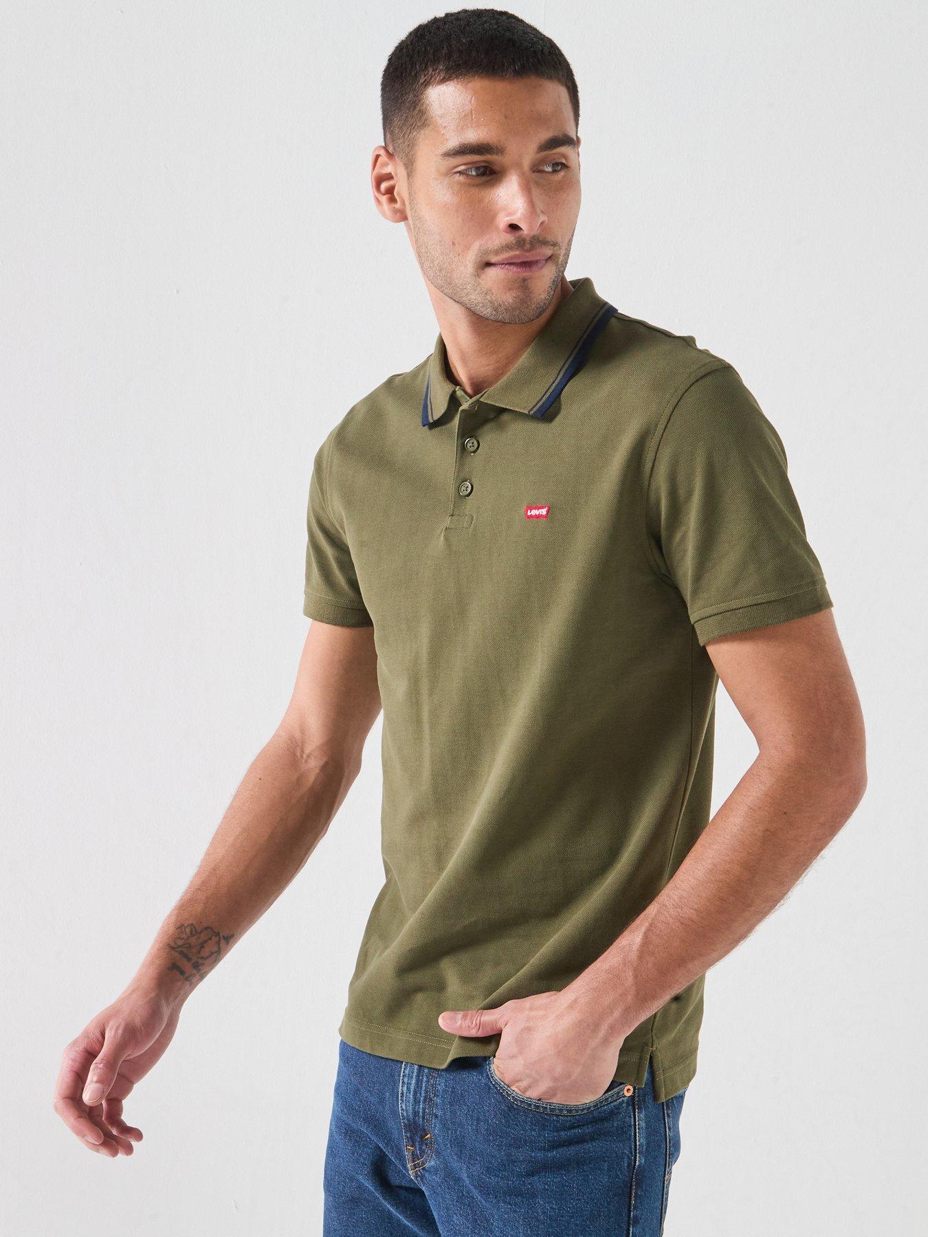 Image 4 of 6 of Levi's Housemark Short Sleeve Polo Shirt - Green