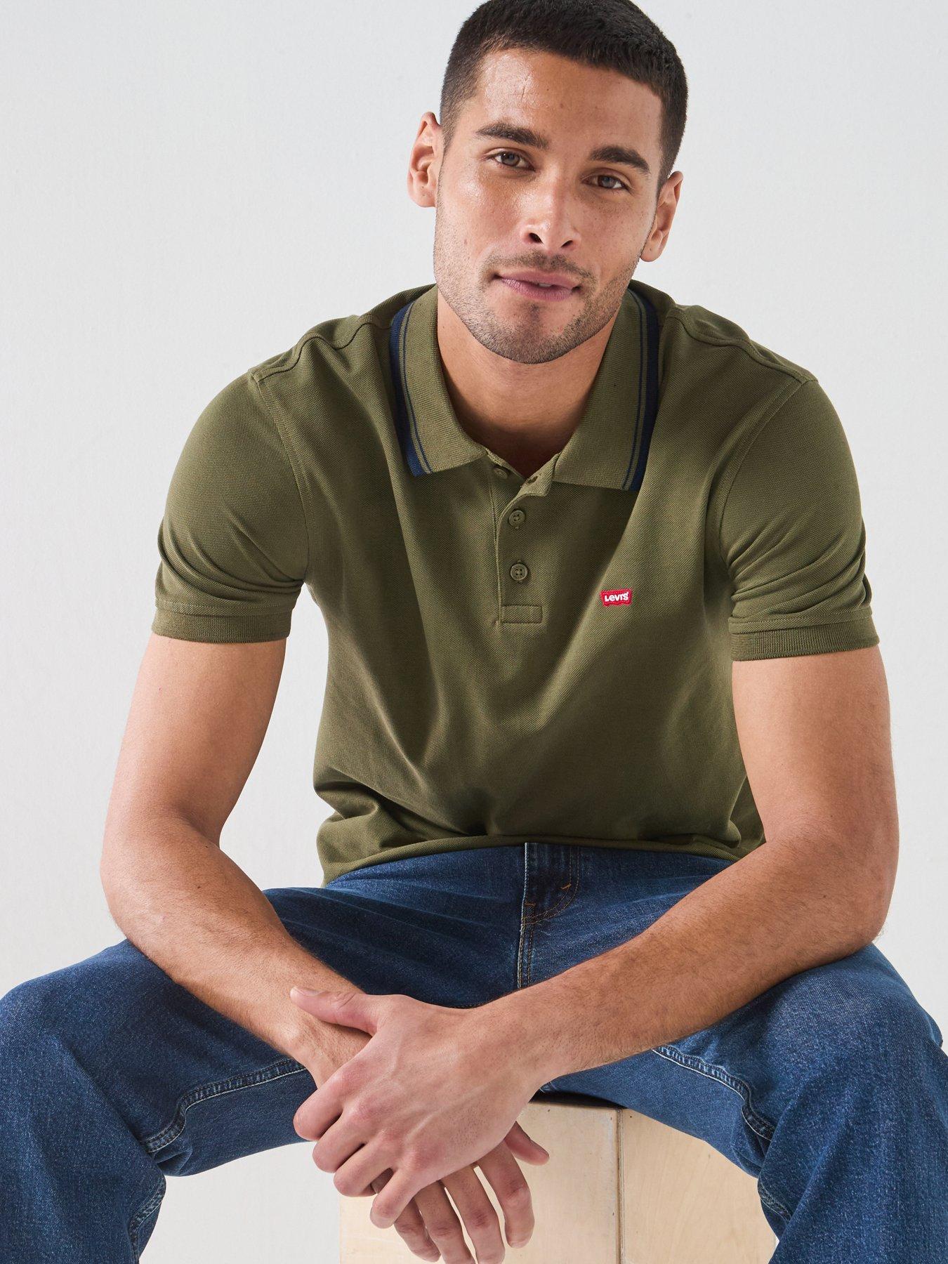 Image 6 of 6 of Levi's Housemark Short Sleeve Polo Shirt - Green