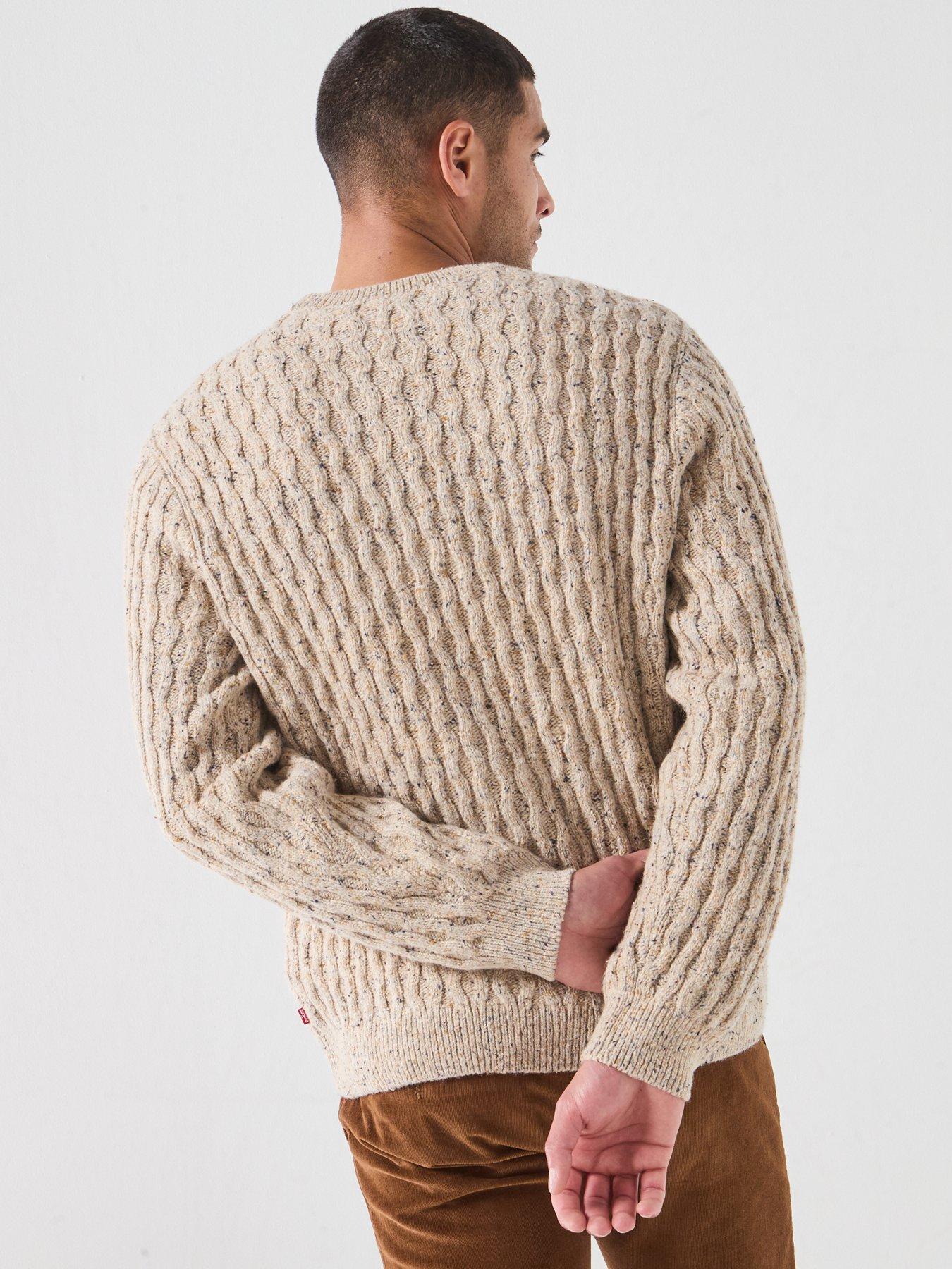 Image 2 of 6 of Levi's Presidio Cable Knitted Jumper - Beige