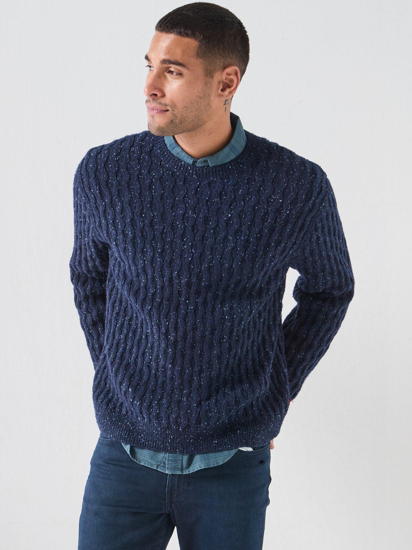 Levi's Presidio Knitted Crew Neck Jumper - Navy