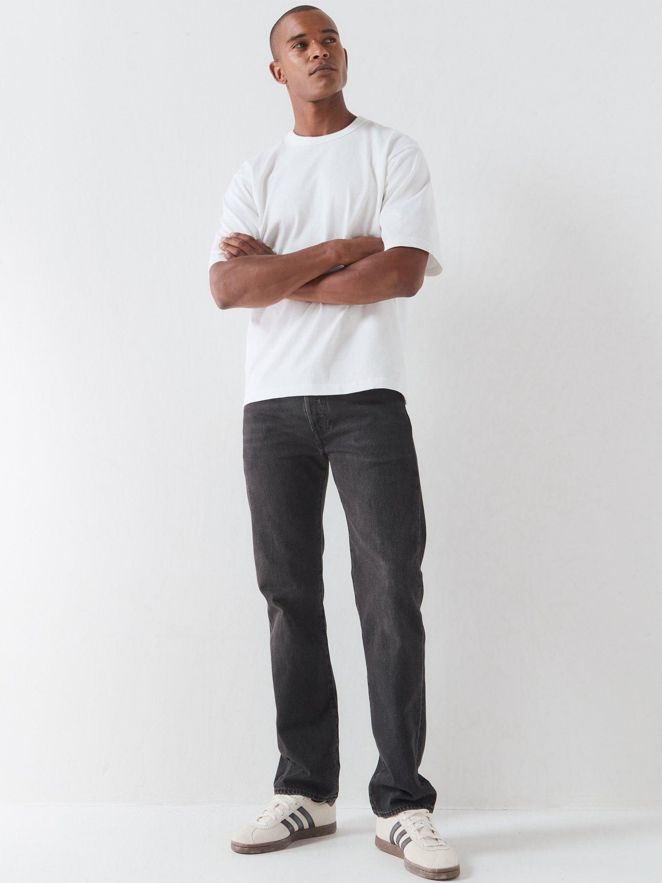 Image 3 of 5 of Levi's 501 Original Straight Jeans - Tainted Day Washed Black - Dark Grey