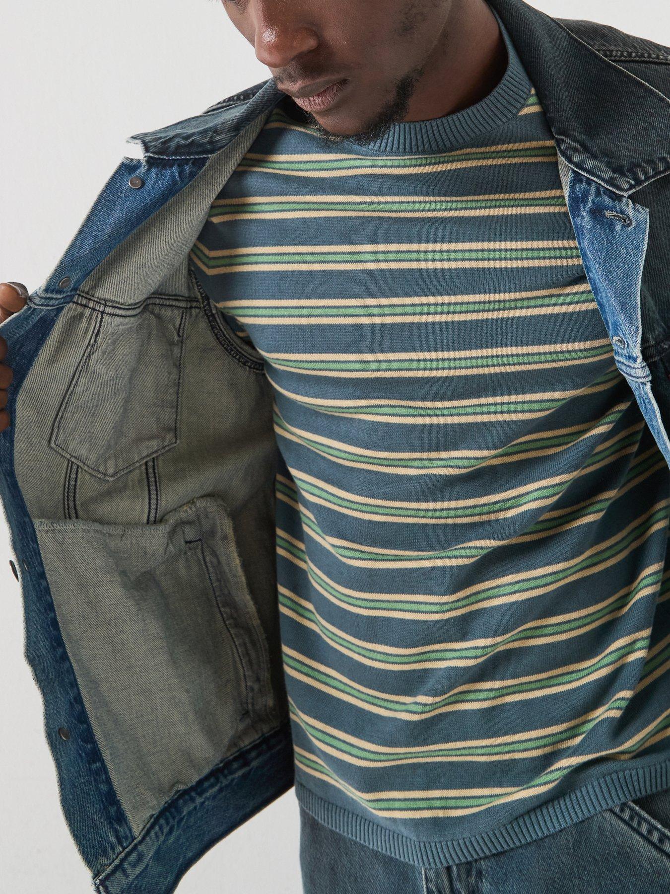 Image 4 of 5 of Levi's Short Sleeve Stripe Knitted T-Shirt - Multi