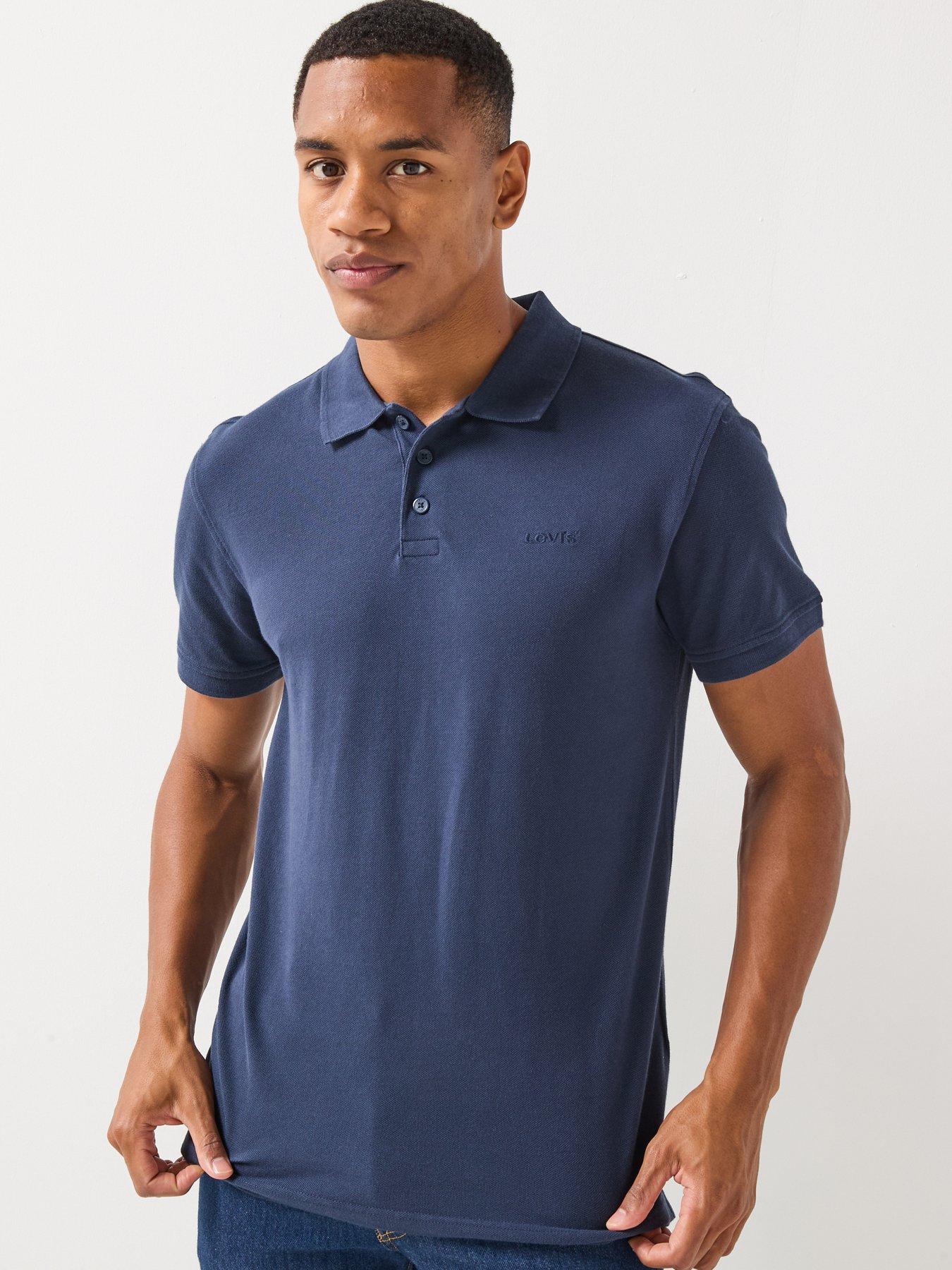 Levi's Levi's Housemark Pique Short Sleeve Polo Shirt - Navy