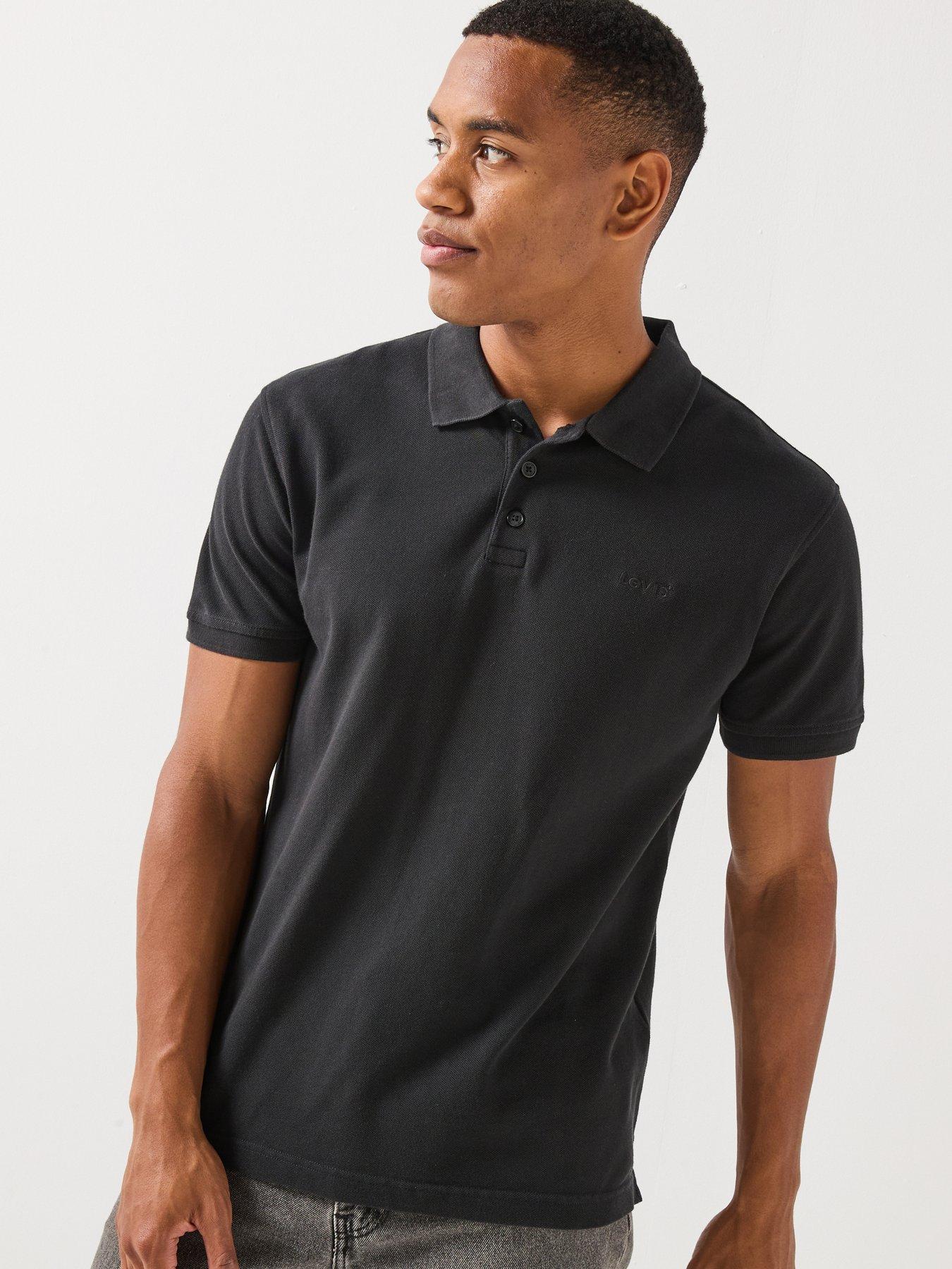 Levi's Levi's Housemark Pique Short Sleeve Polo Shirt - Black