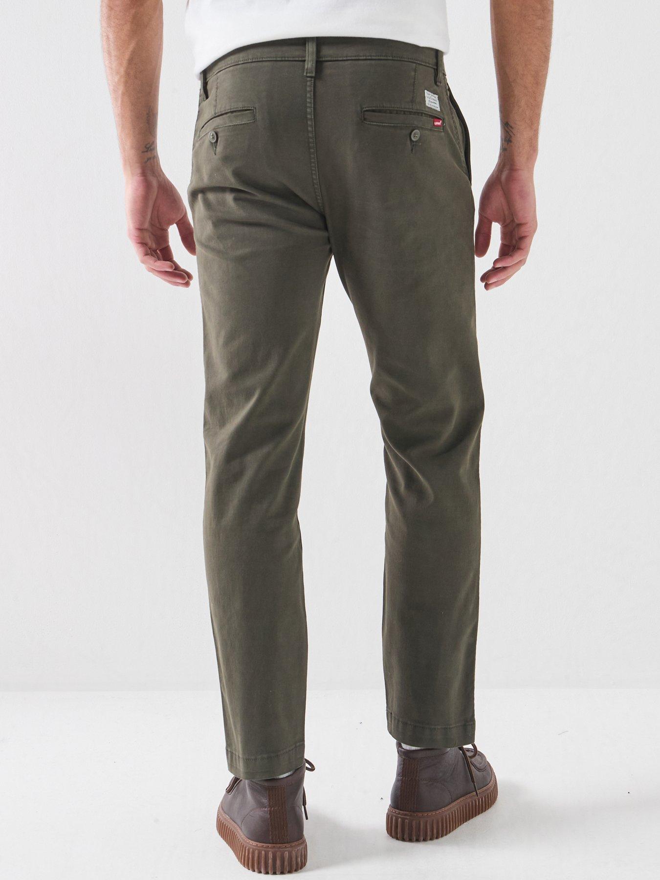 Image 2 of 6 of Levi's Standard Tapered Fit Chino Trousers - Khaki - Dark Green