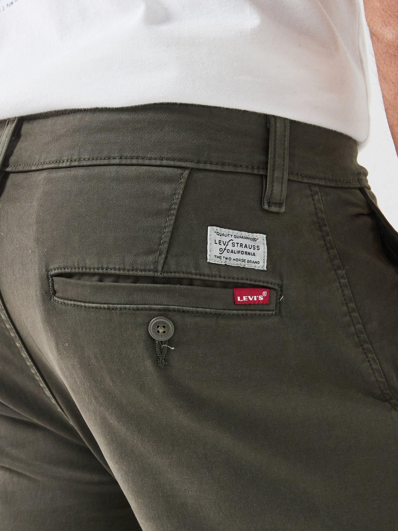 Image 6 of 6 of Levi's Standard Tapered Fit Chino Trousers - Khaki - Dark Green