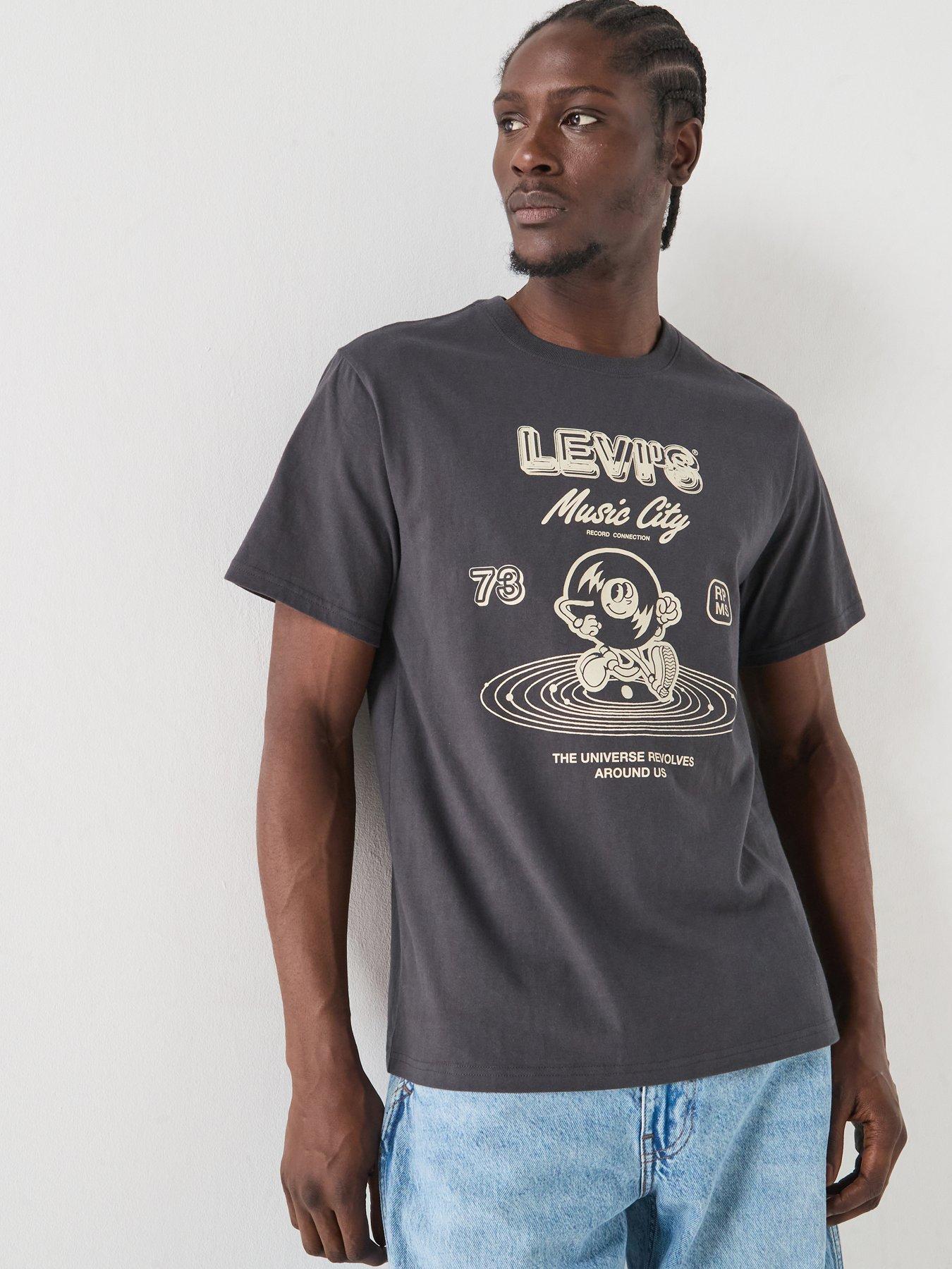 Levi's Music City Relaxed Fit T-Shirt - Black