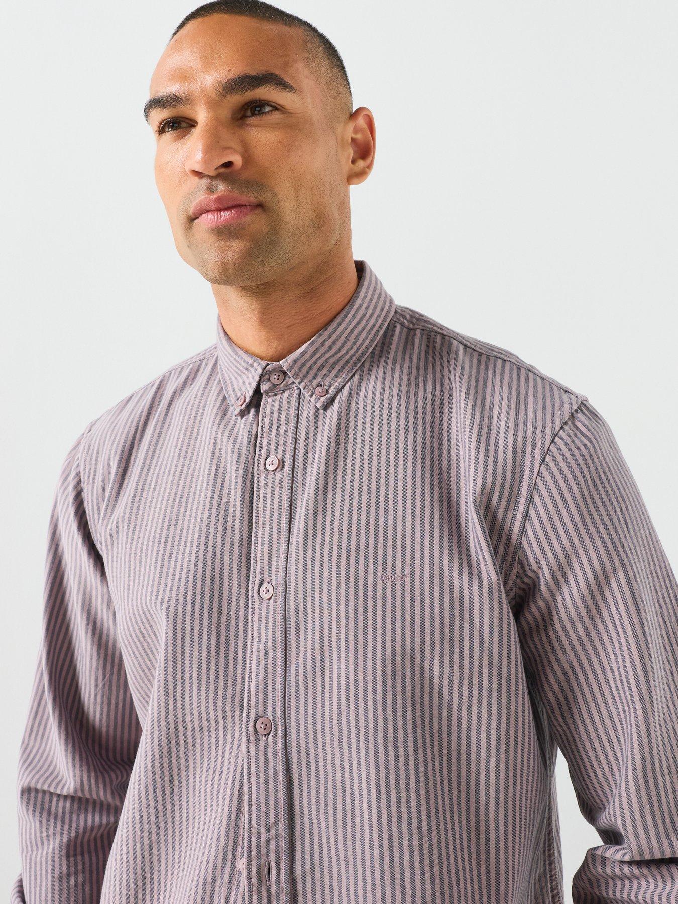 Image 4 of 6 of Levi's Levi's Authentic Button Down Striped Long Sleeve Shirt - Red