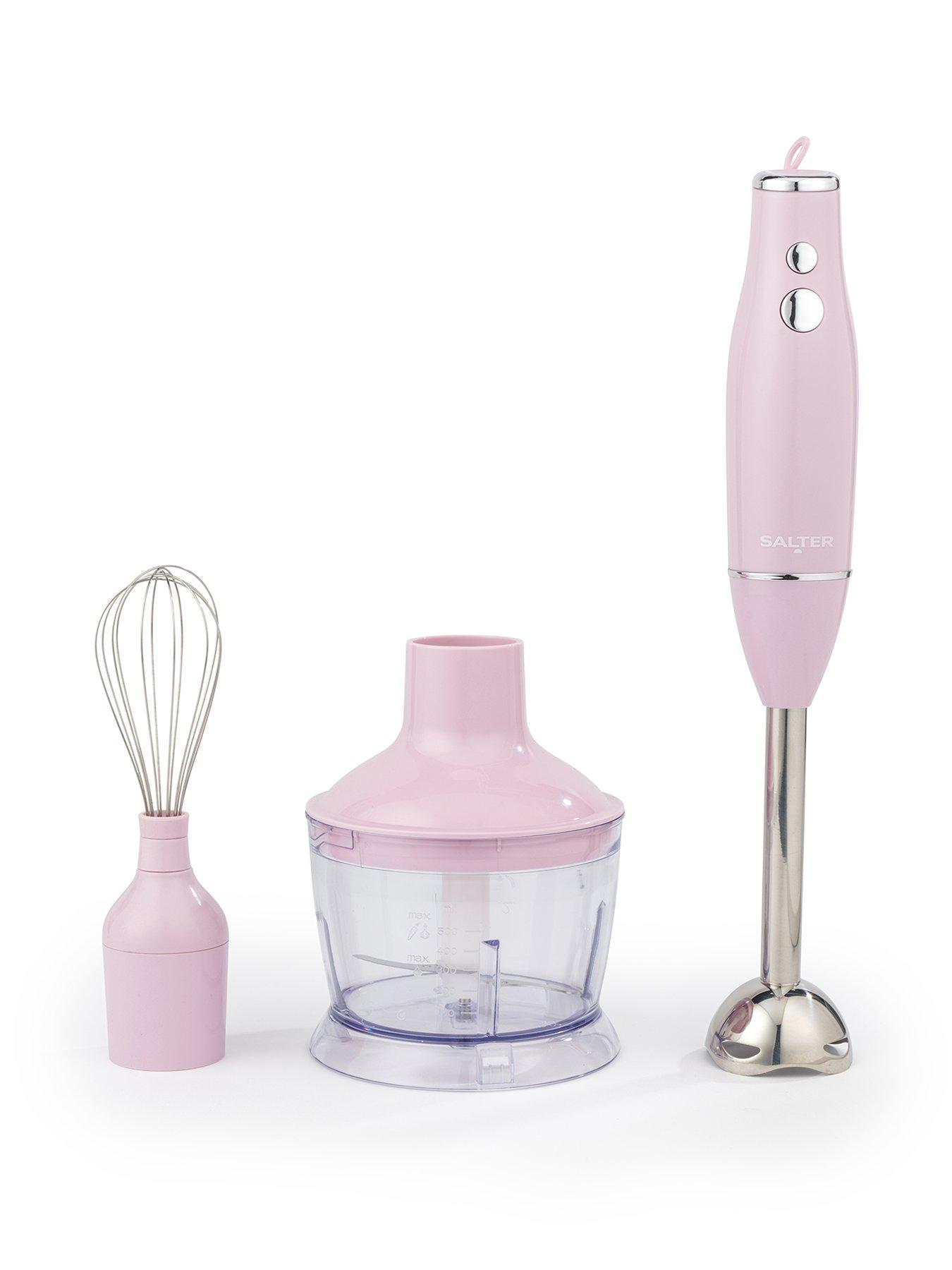 Image 1 of 7 of Salter Retro 3 in 1 Blender Set - Pink