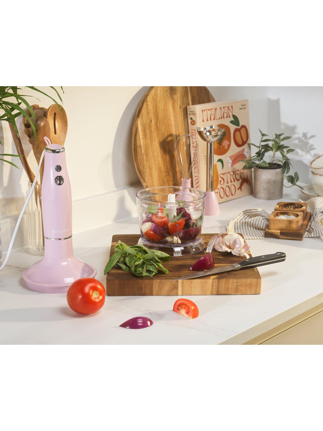 Image 3 of 7 of Salter Retro 3 in 1 Blender Set - Pink