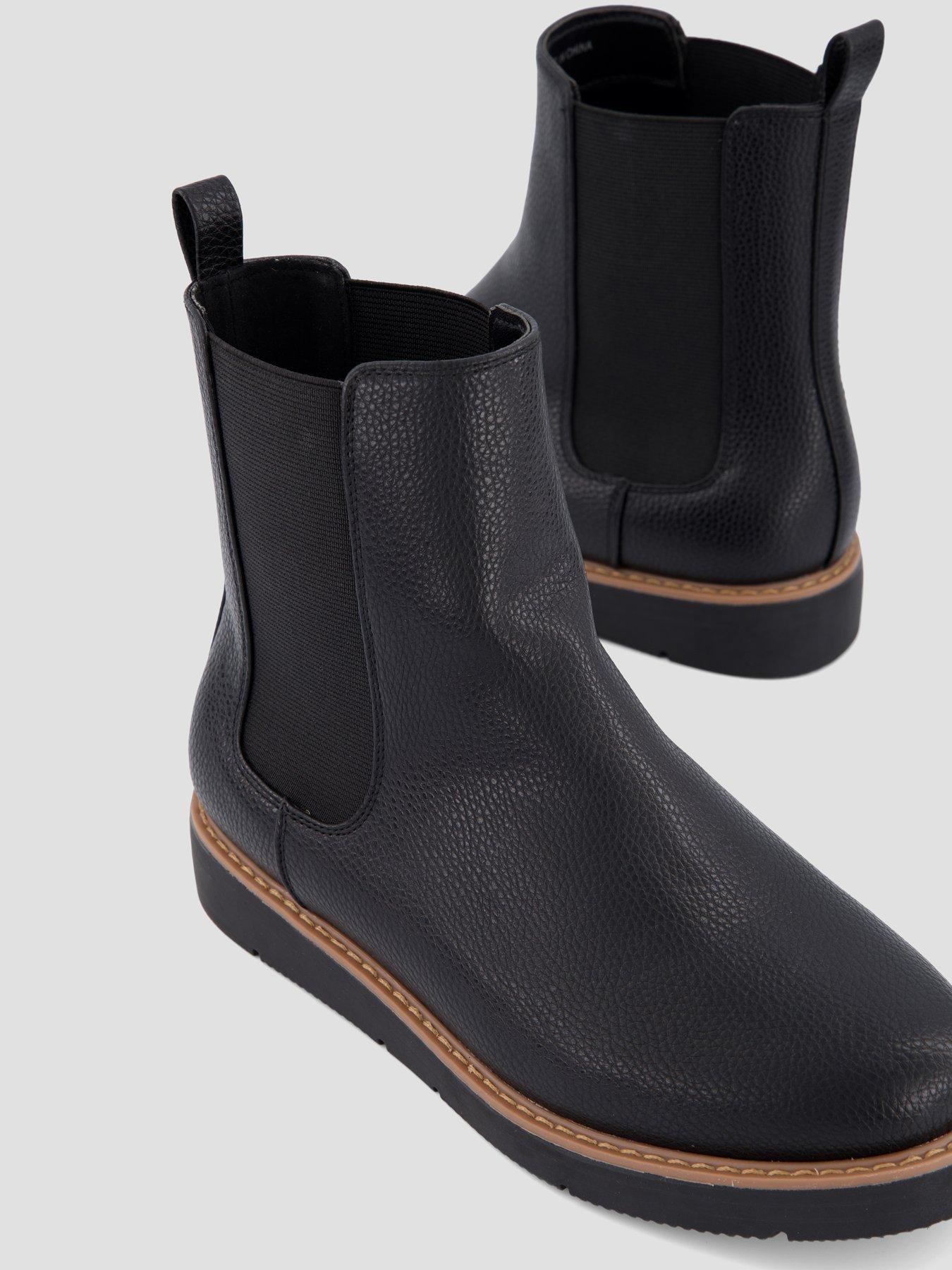 Image 5 of 7 of The Very Collection Wide Fit Flatform Chelsea Ankle Boot