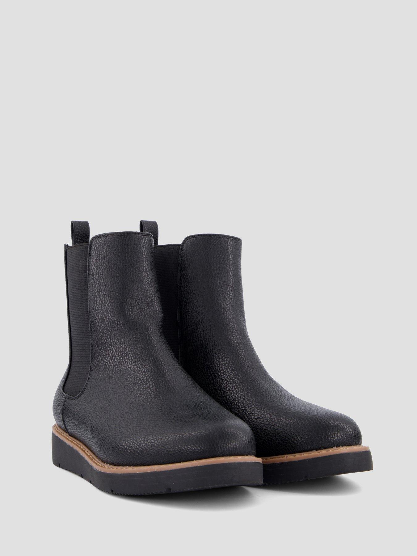 Image 6 of 7 of The Very Collection Wide Fit Flatform Chelsea Ankle Boot