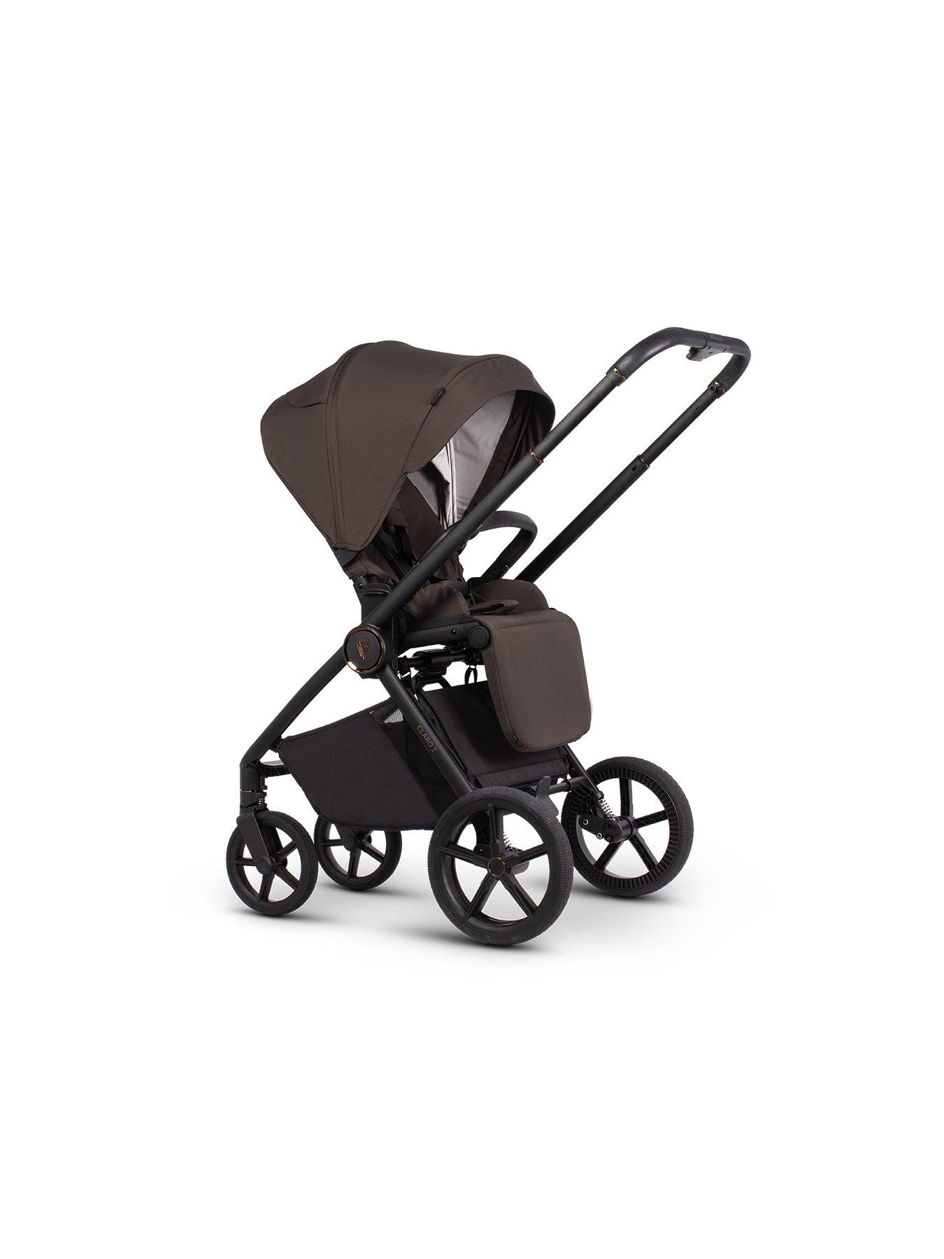  image of venicci-claro-2-2in1-pushchair-bundle-inc-adapters-chocolate
