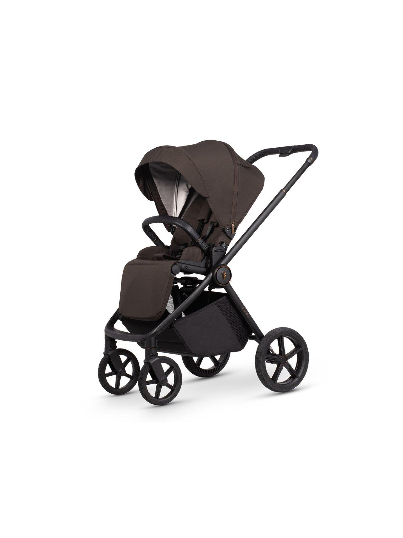  image of venicci-claro-2-2in1-pushchair-bundle-inc-adapters-chocolate