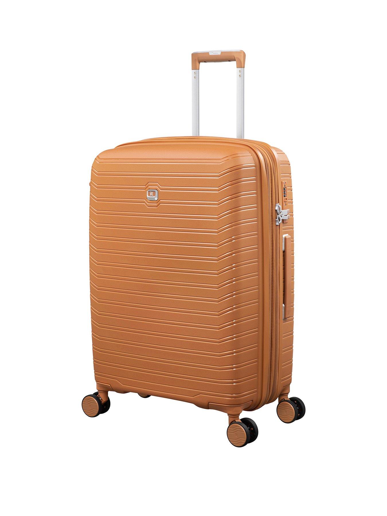 Image 1 of 7 of it Luggage Continuous Pumpkin Spice Medium Suitcase