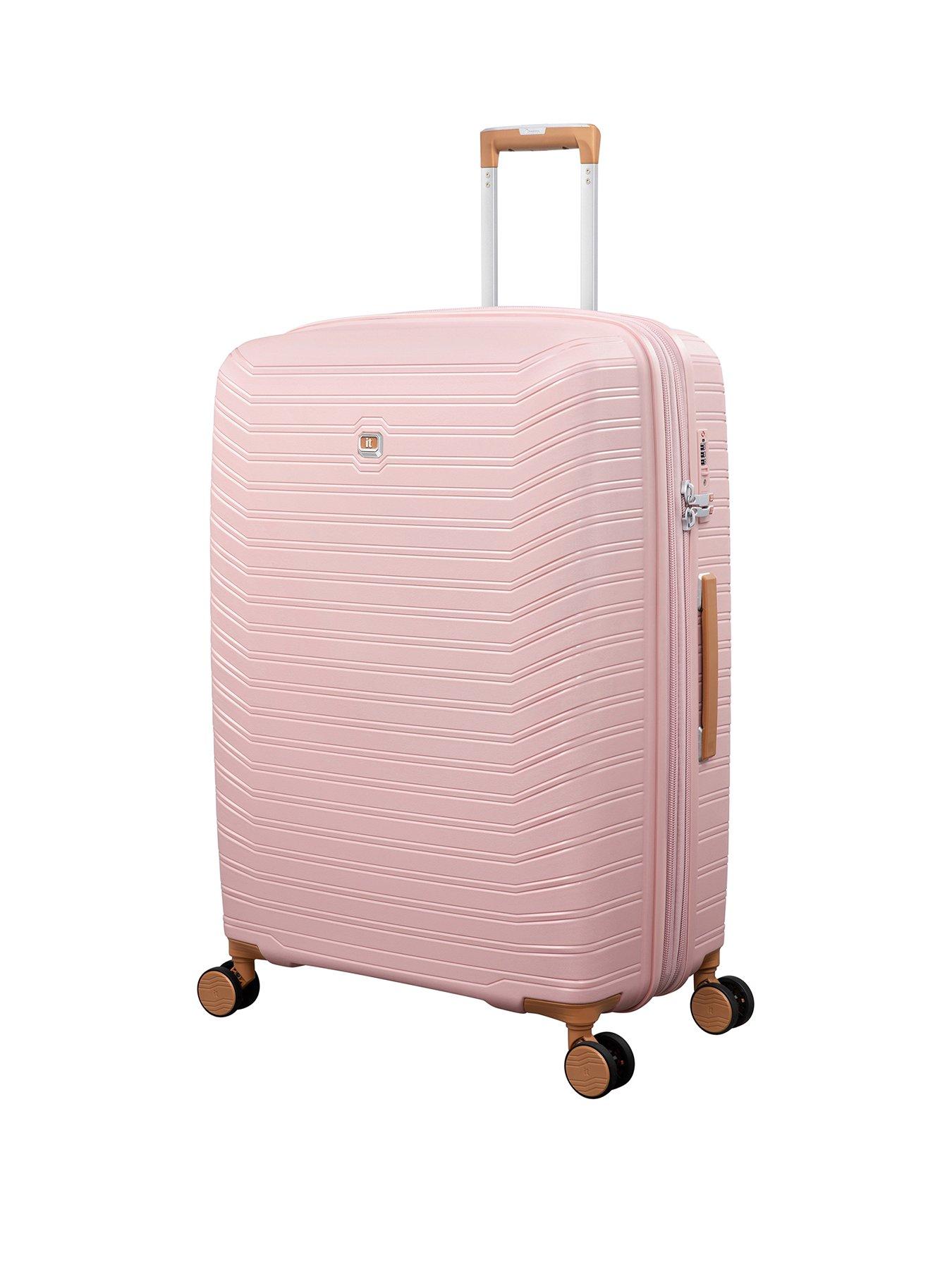 Image 1 of 7 of it Luggage Continuous Peach Whip Large Suitcase