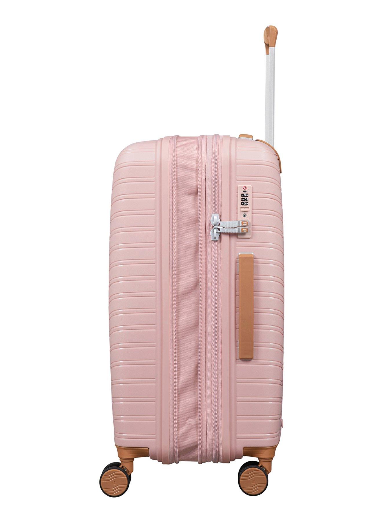 Image 4 of 7 of it Luggage Continuous Peach Whip Large Suitcase