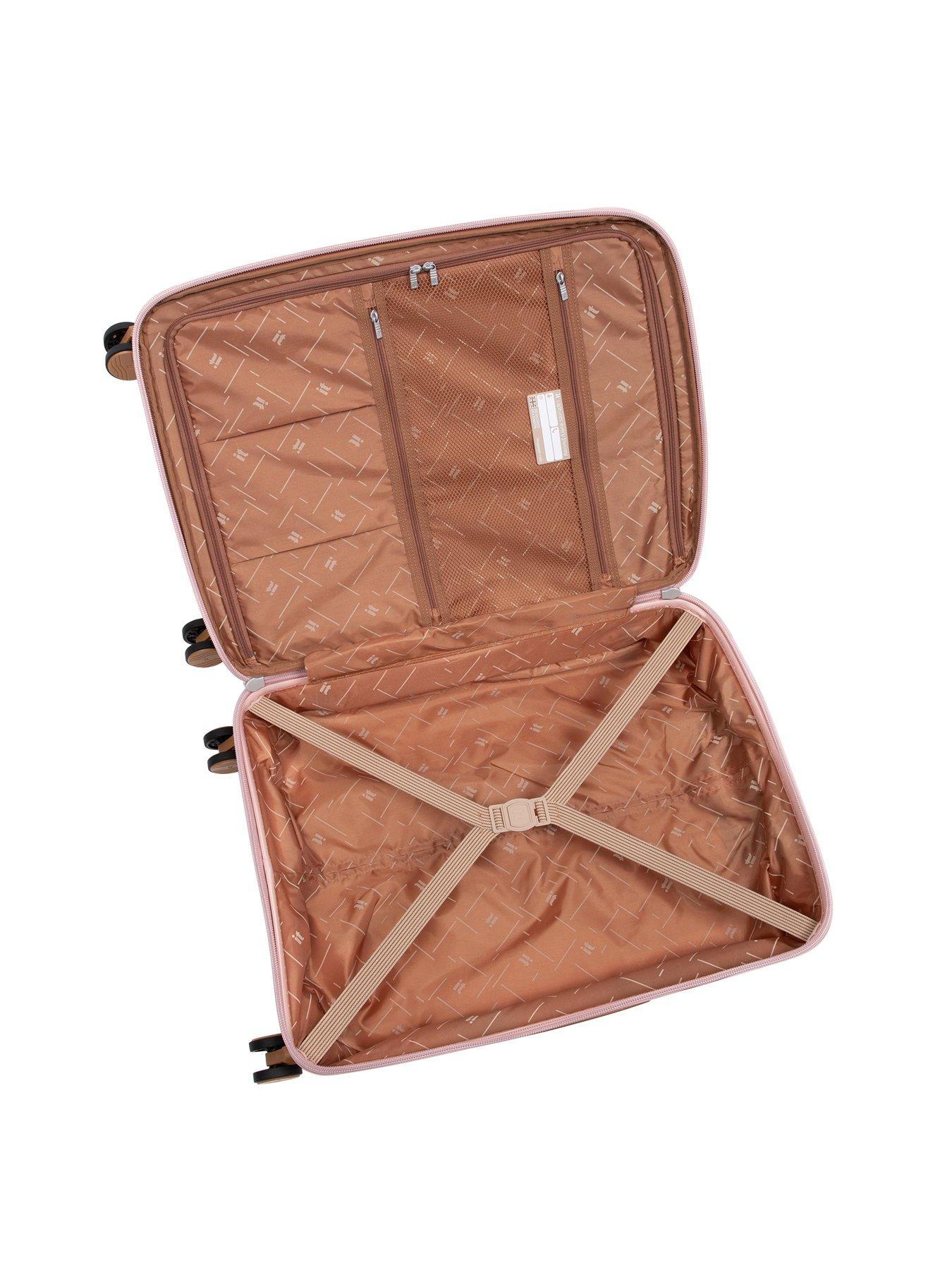 Image 7 of 7 of it Luggage Continuous Peach Whip Large Suitcase