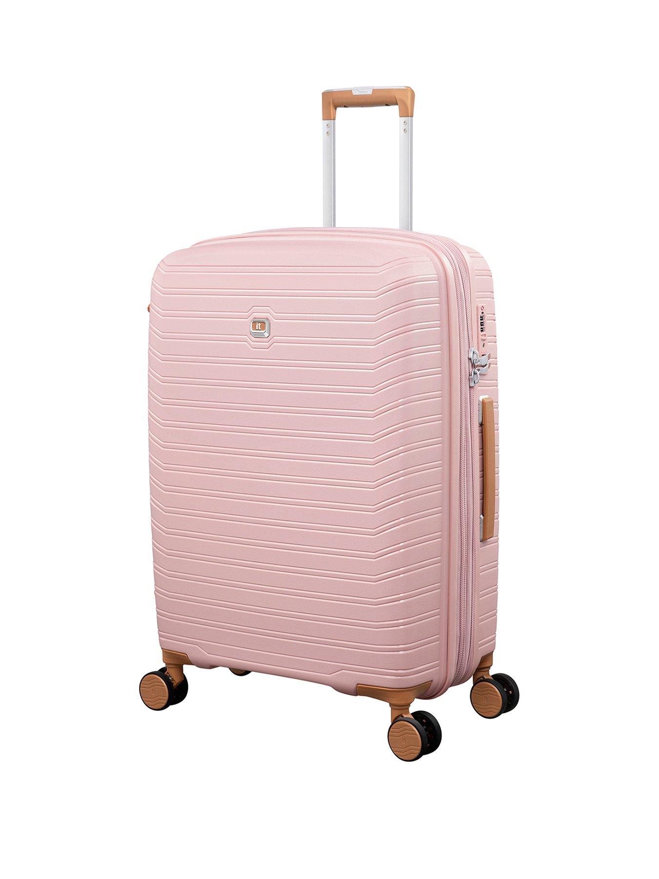 Image 1 of 7 of it Luggage Continuous Peach Whip Medium Suitcase