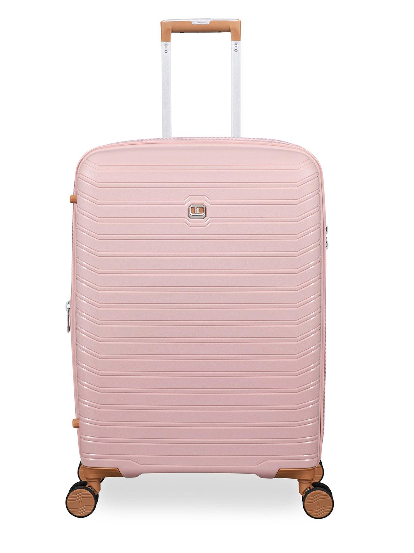 Image 2 of 7 of it Luggage Continuous Peach Whip Medium Suitcase