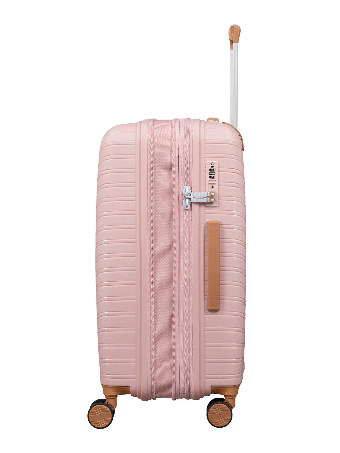 Image 4 of 7 of it Luggage Continuous Peach Whip Medium Suitcase