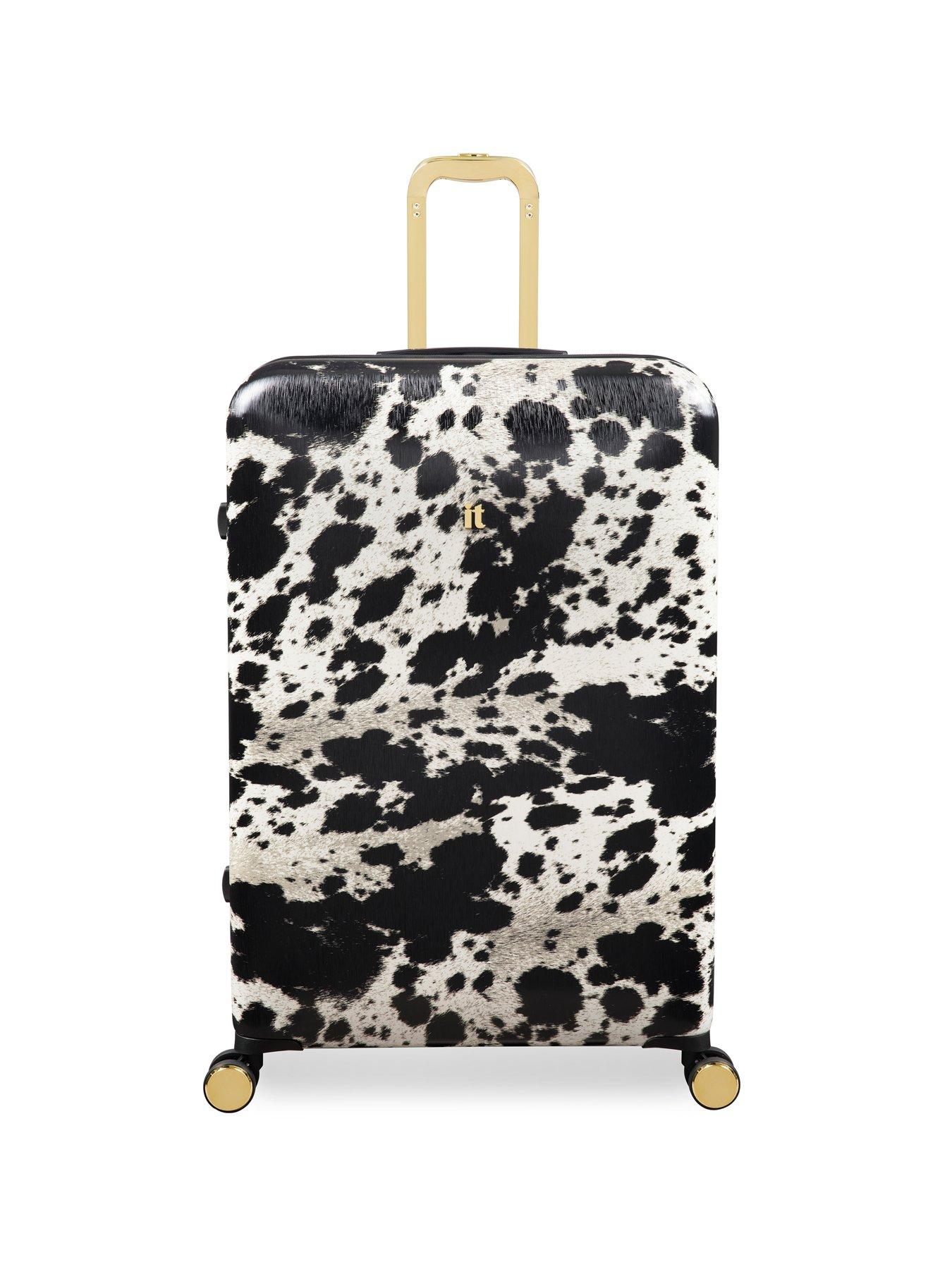 Image 2 of 7 of it Luggage Sheen Textured Cow Large Suitcase