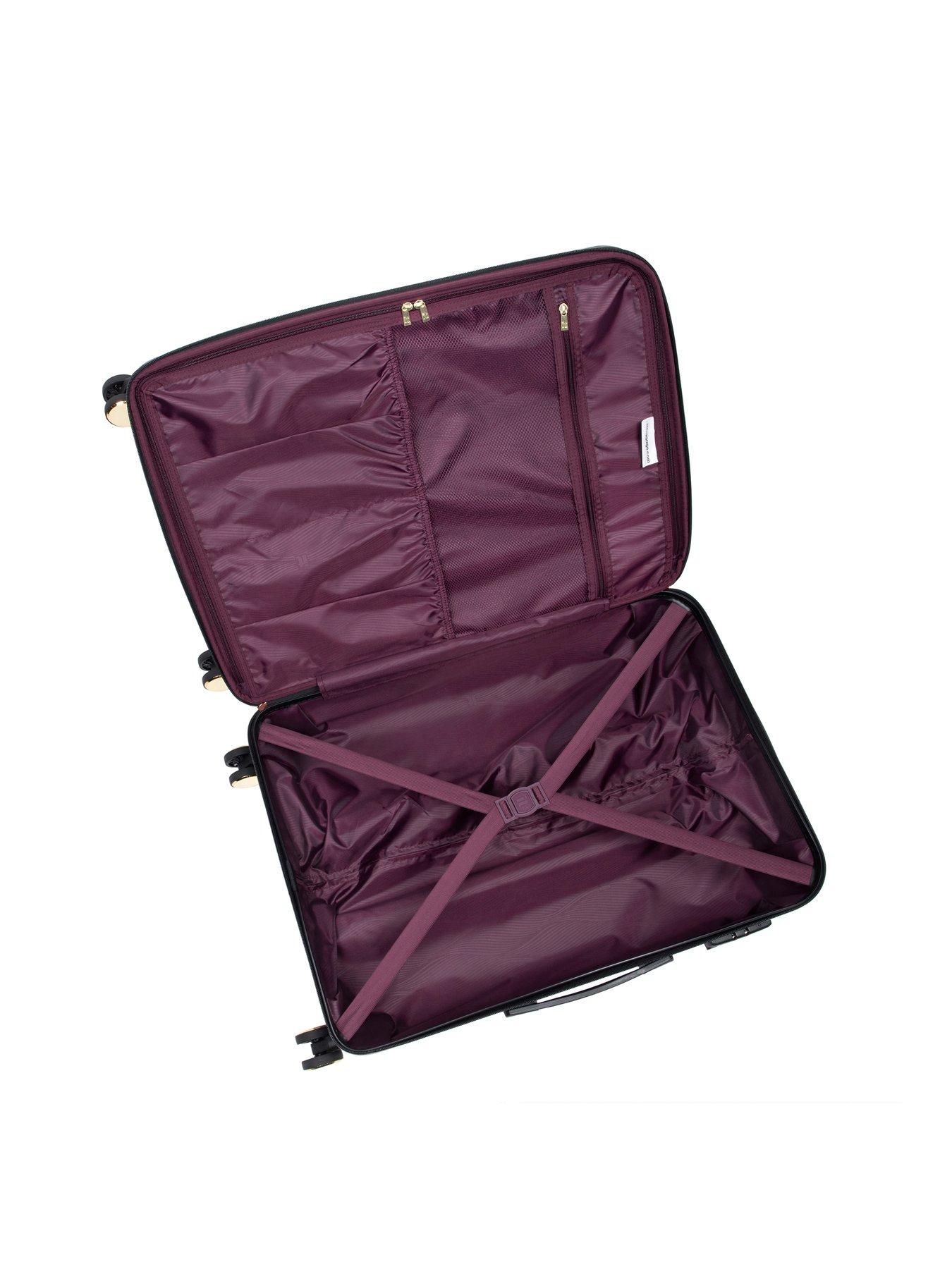Image 7 of 7 of it Luggage Sheen Textured Cow Large Suitcase