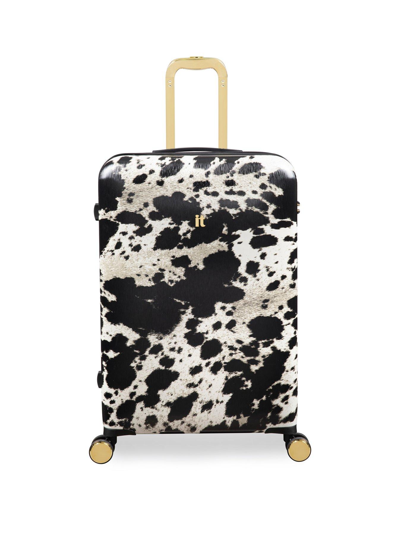 Image 2 of 7 of it Luggage Sheen Textured Cow Medium Suitcase