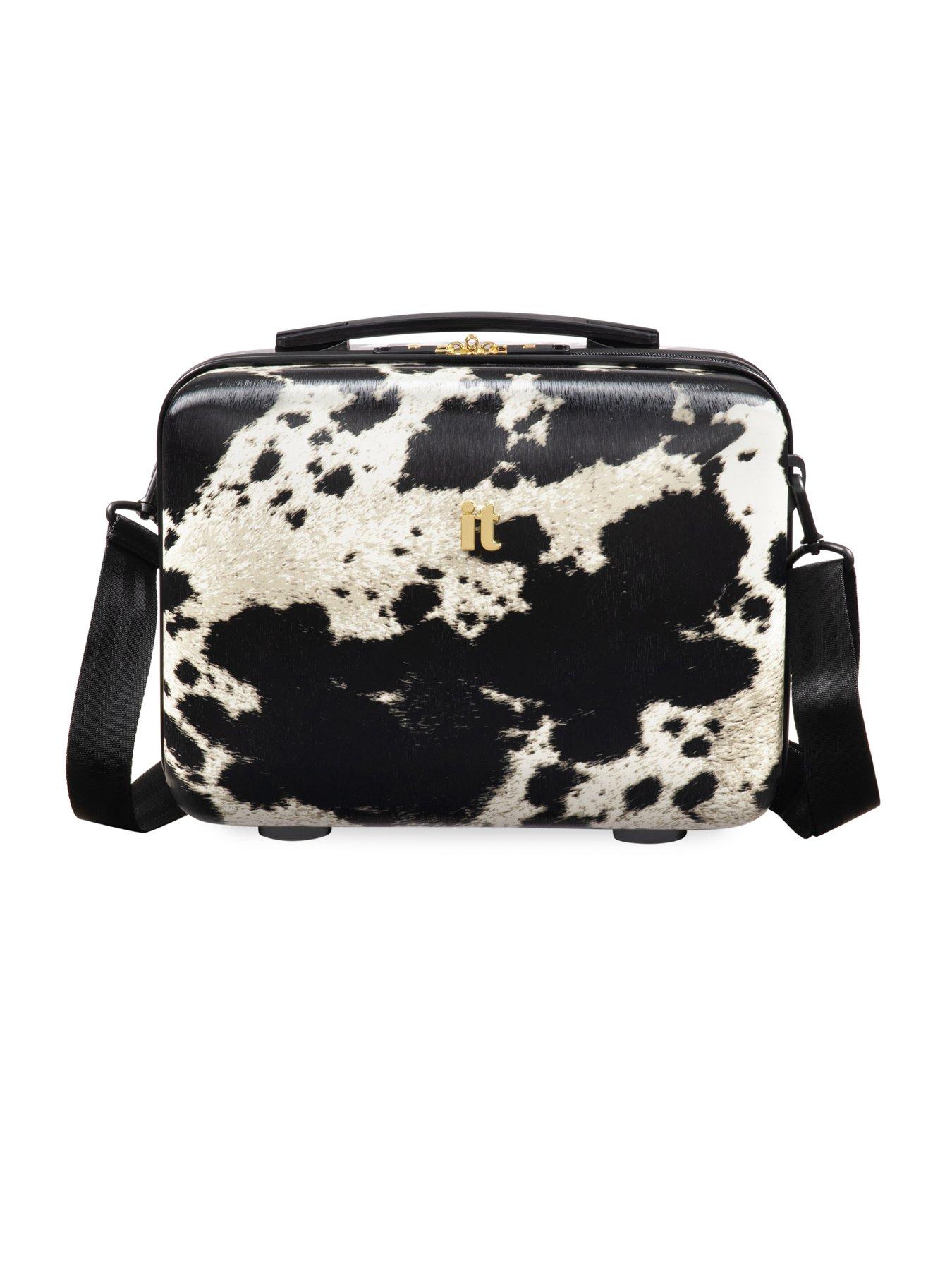 Image 3 of 5 of it Luggage Sheen Textured Cow Vanity Case