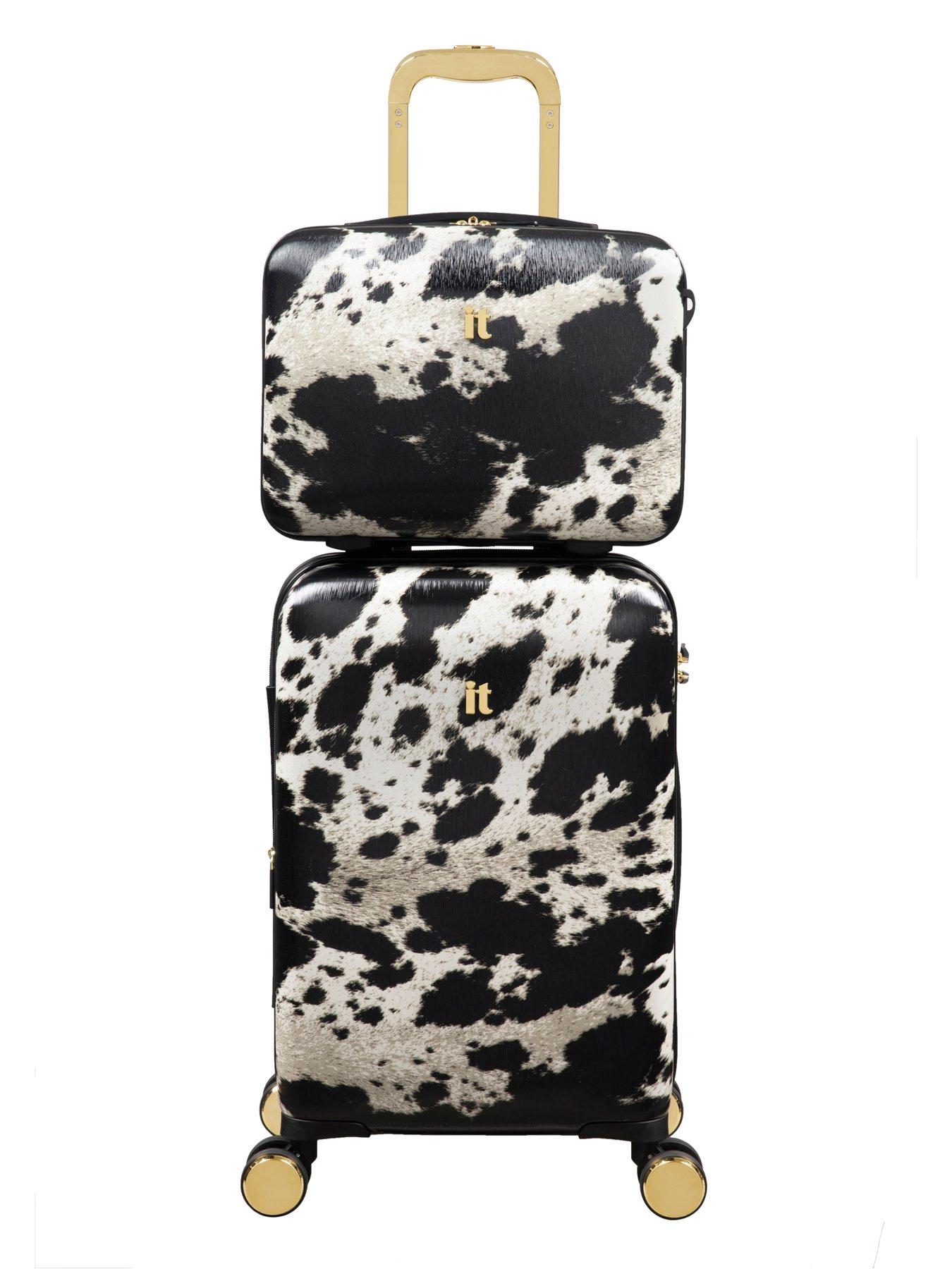 Image 4 of 5 of it Luggage Sheen Textured Cow Vanity Case
