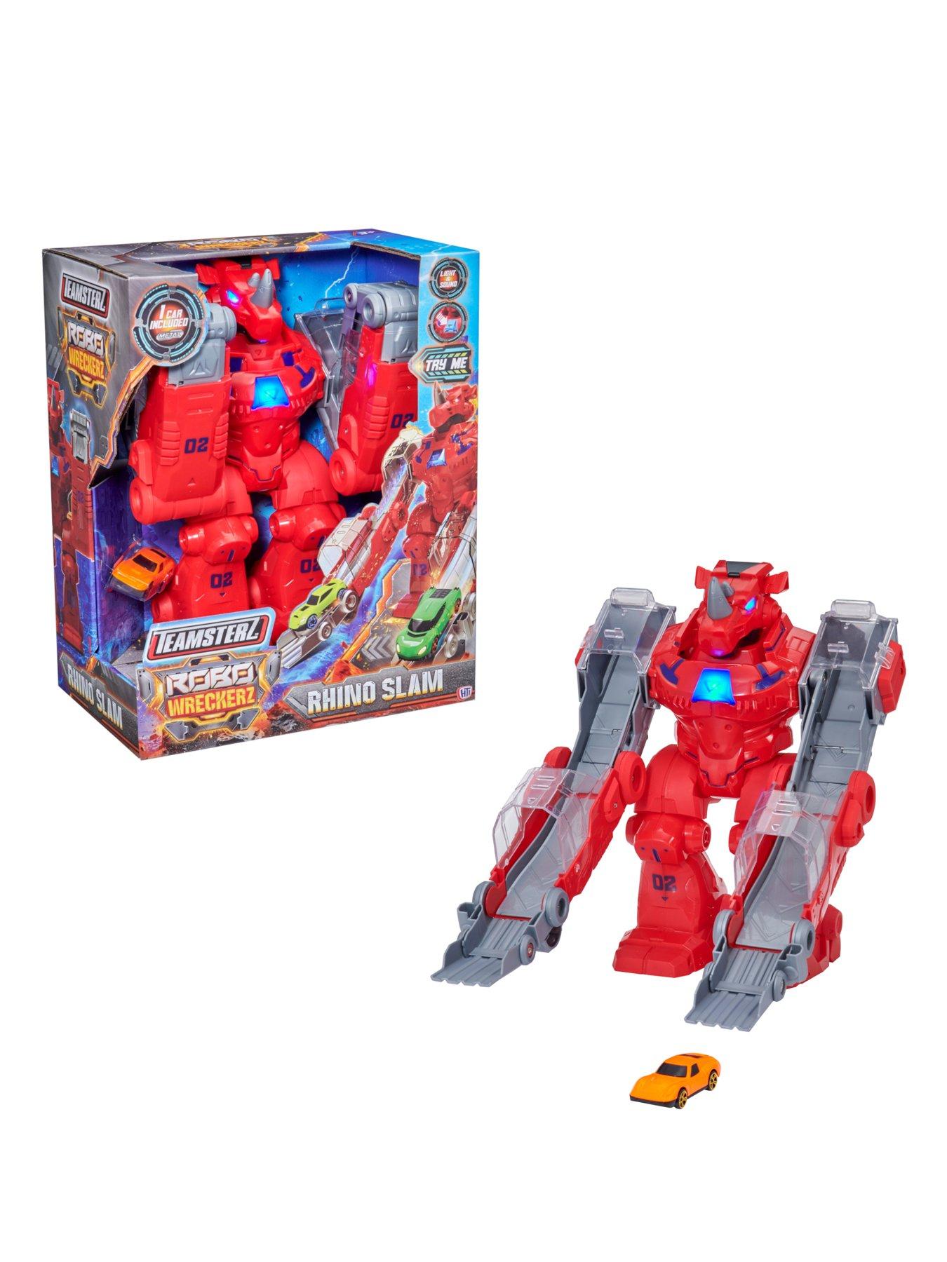 Image 2 of 6 of Teamsterz Robo Wreckerz Rhino Slam With 1 Car